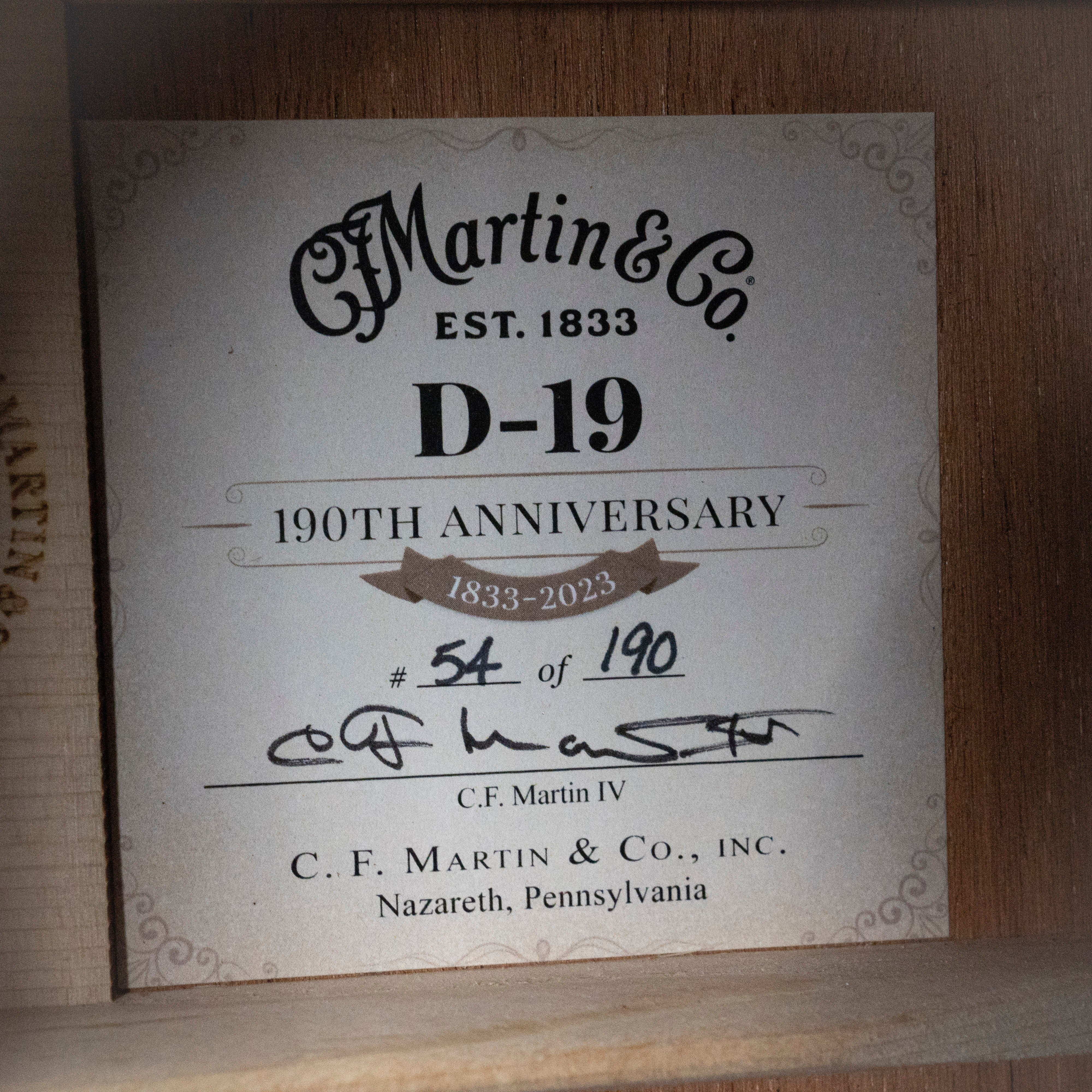 Martin D-19 190th Anniversary