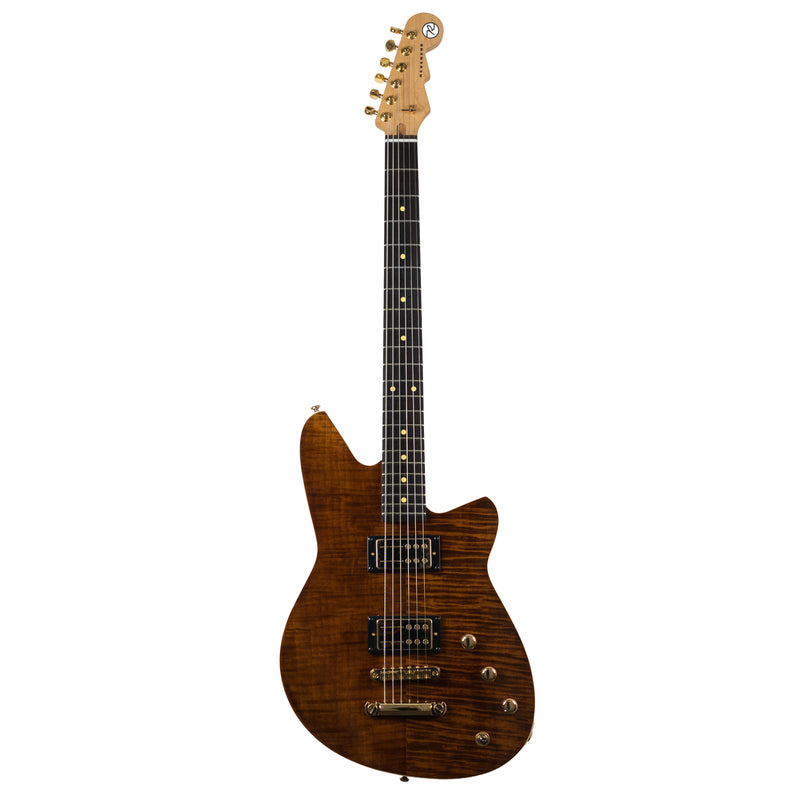 Reverend Descent RA 10th Anniversary, Dark Violin Brown Flame Maple with Case