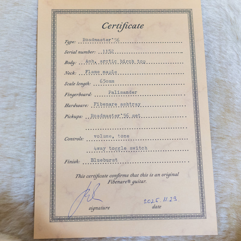 Fibenare Roadmaster '56, Blueburst