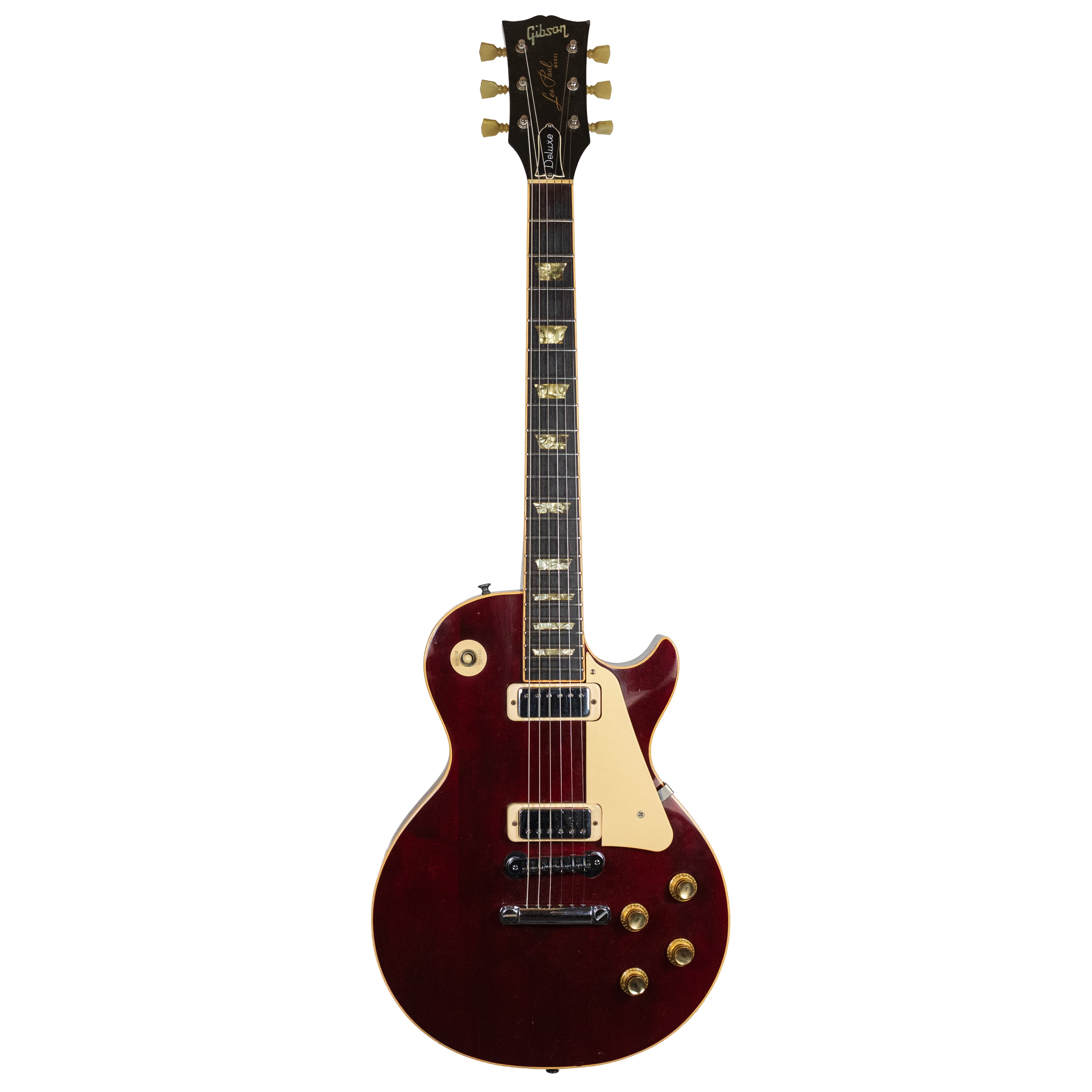 Gibson 1975 Les Paul Deluxe, Wine Red — Rudy's Music