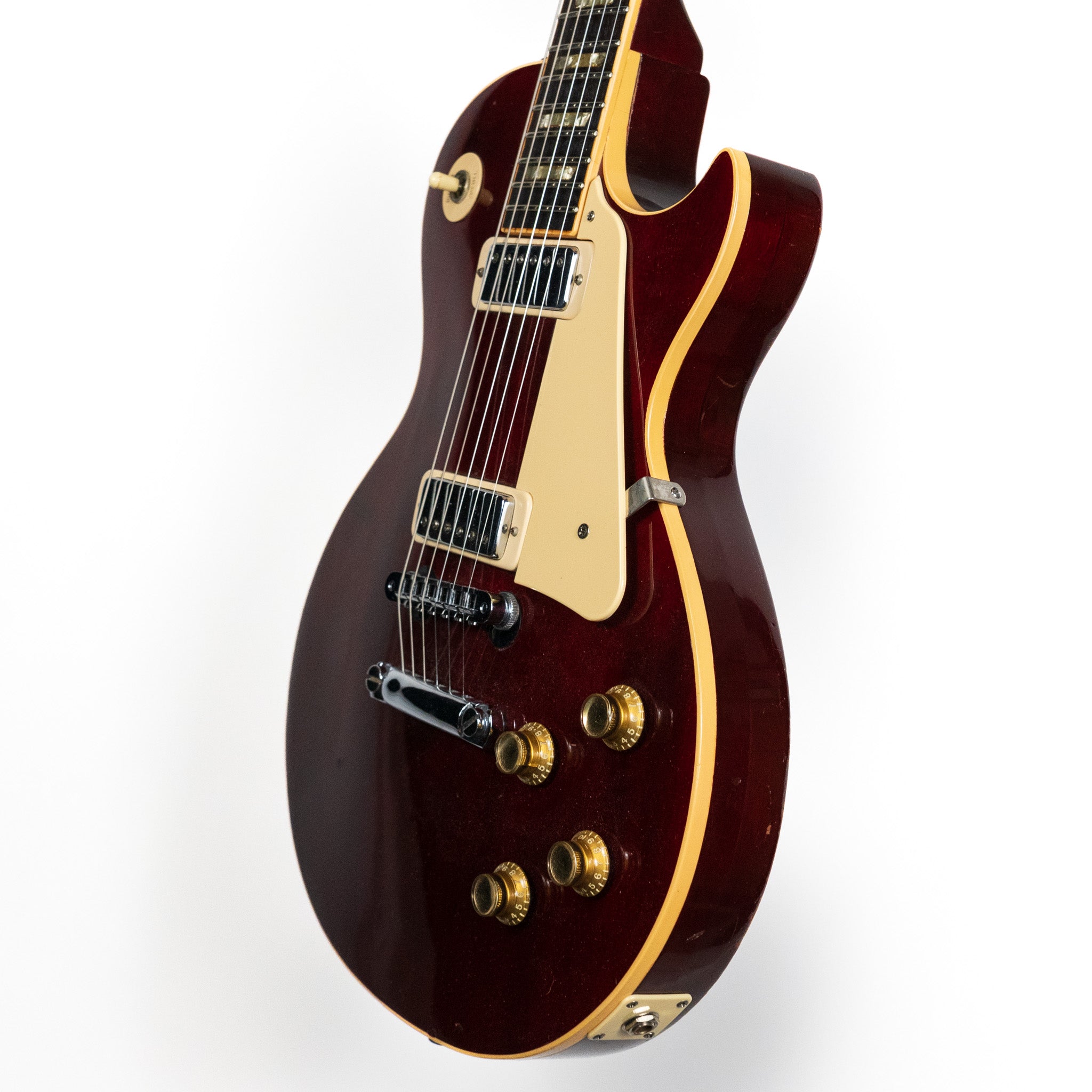 Gibson 1975 Les Paul Deluxe, Wine Red — Rudy's Music