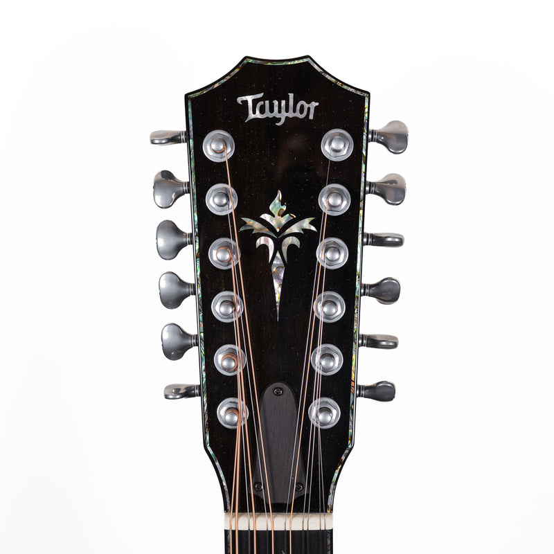 Taylor Custom 12 String, Blue Caribbean Fade, Adirondack Spruce / Quilted Big Leaf Maple