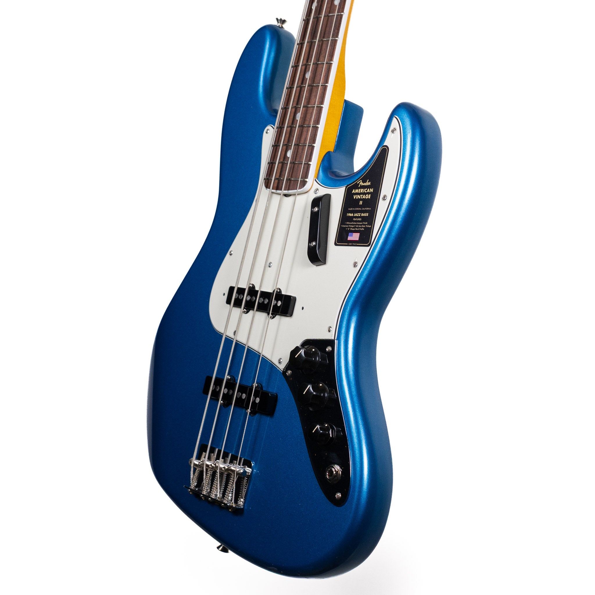 Fender American Vintage II 1966 Jazz Bass, Lake Placid Blue