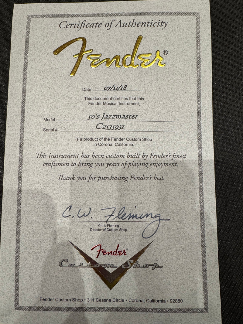 Fender 2018 Custom Shop Time Machine '50s Jazzmaster Desert Sand