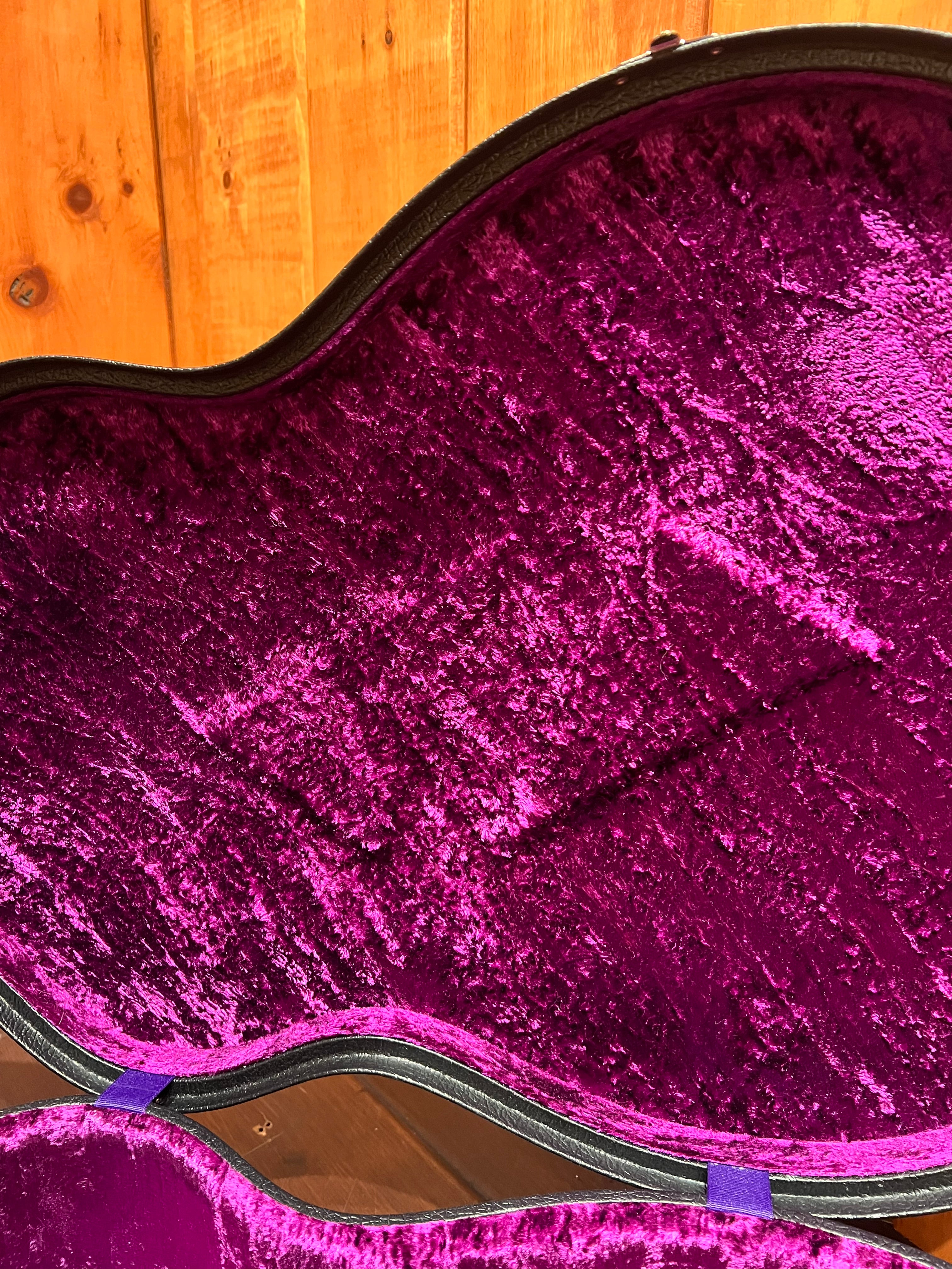 Collings Traditional OM/000 14-fret Hardshell Case, Purple Crushed Velvet Interior