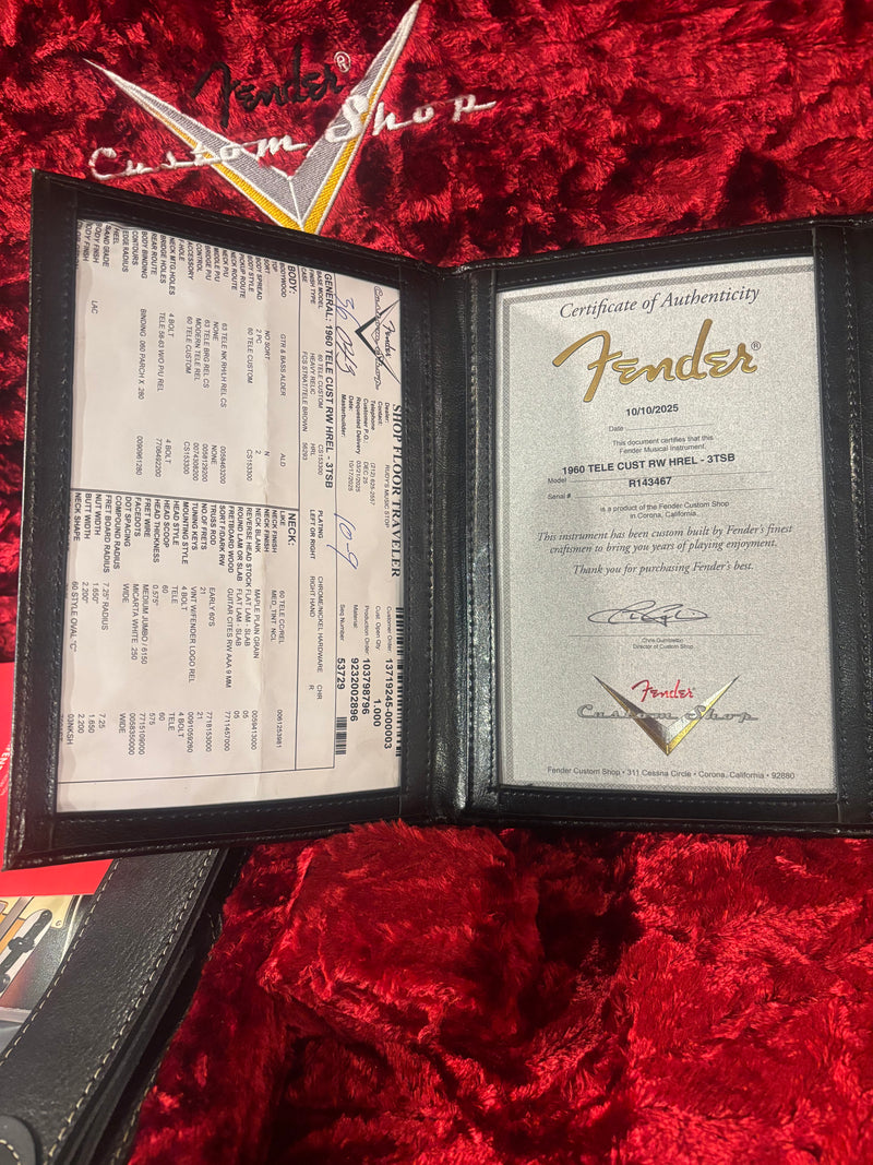 Fender Custom Shop 1960 Tele Custom, Heavy Relic Sunburst