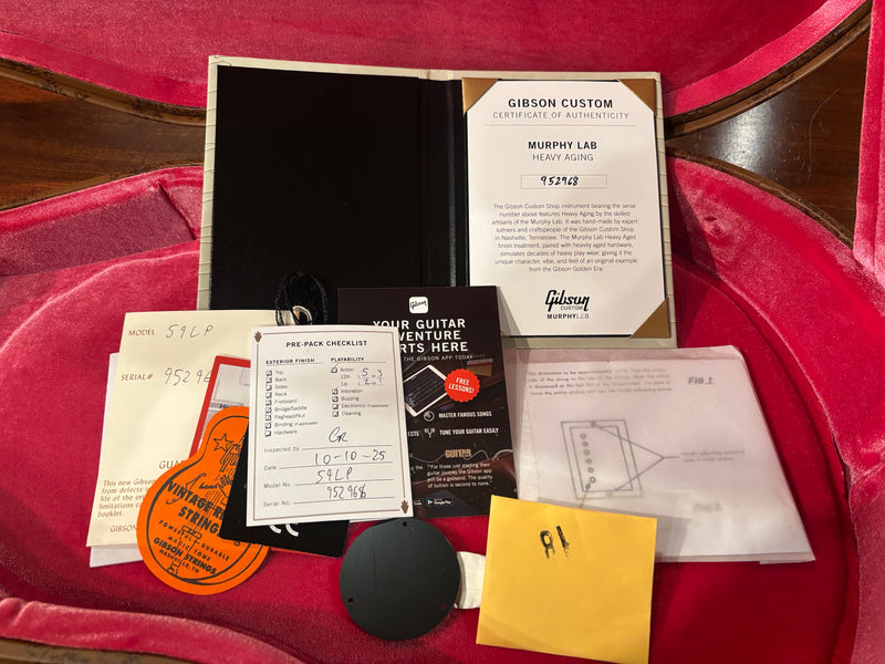 Gibson Custom 1959 Les Paul, Mismatched Top BOTB #110, Golden Poppy Burst, Heavy Aged