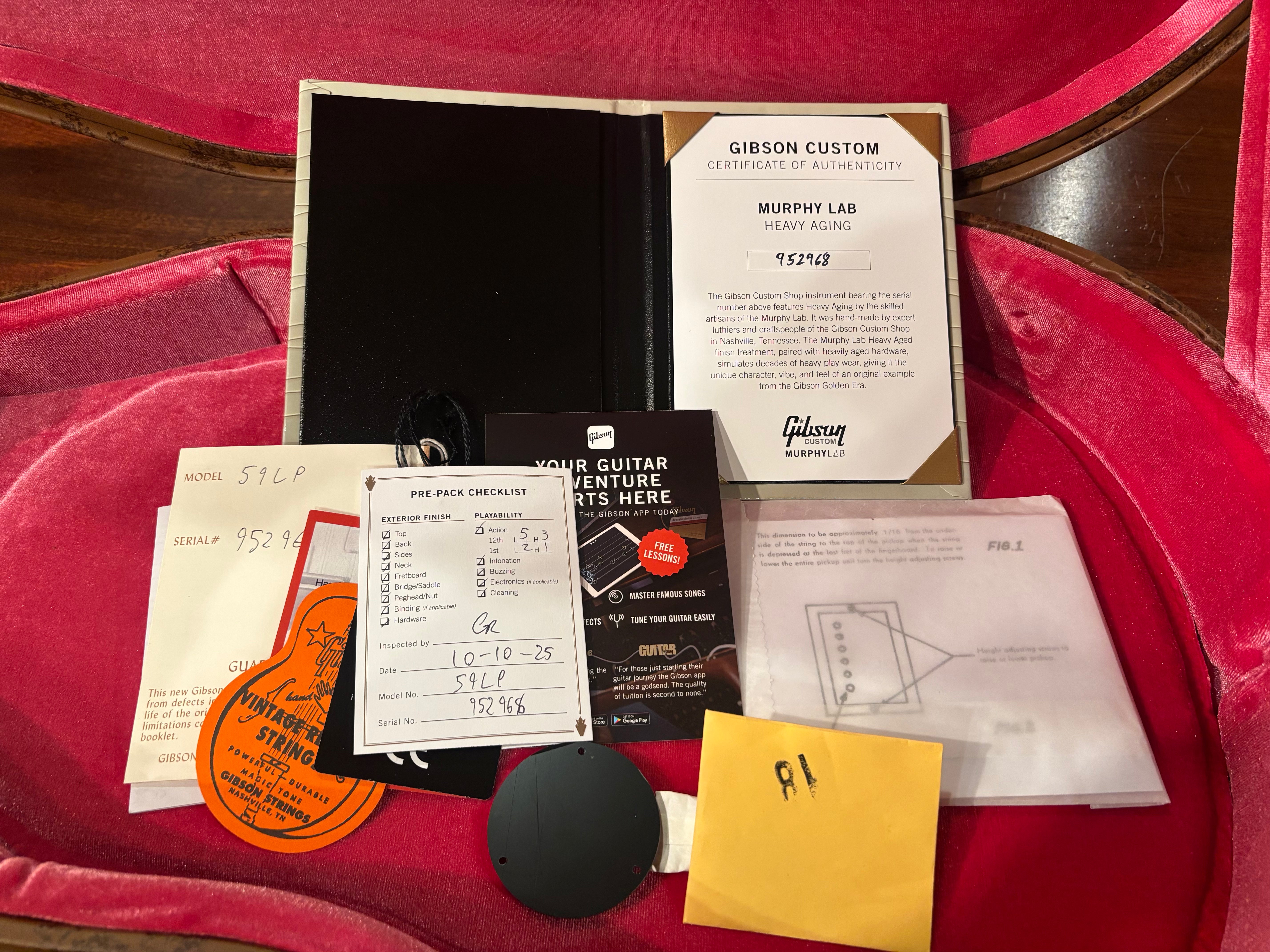 Gibson Custom 1959 Les Paul, Mismatched Top BOTB #110, Golden Poppy Burst, Heavy Aged