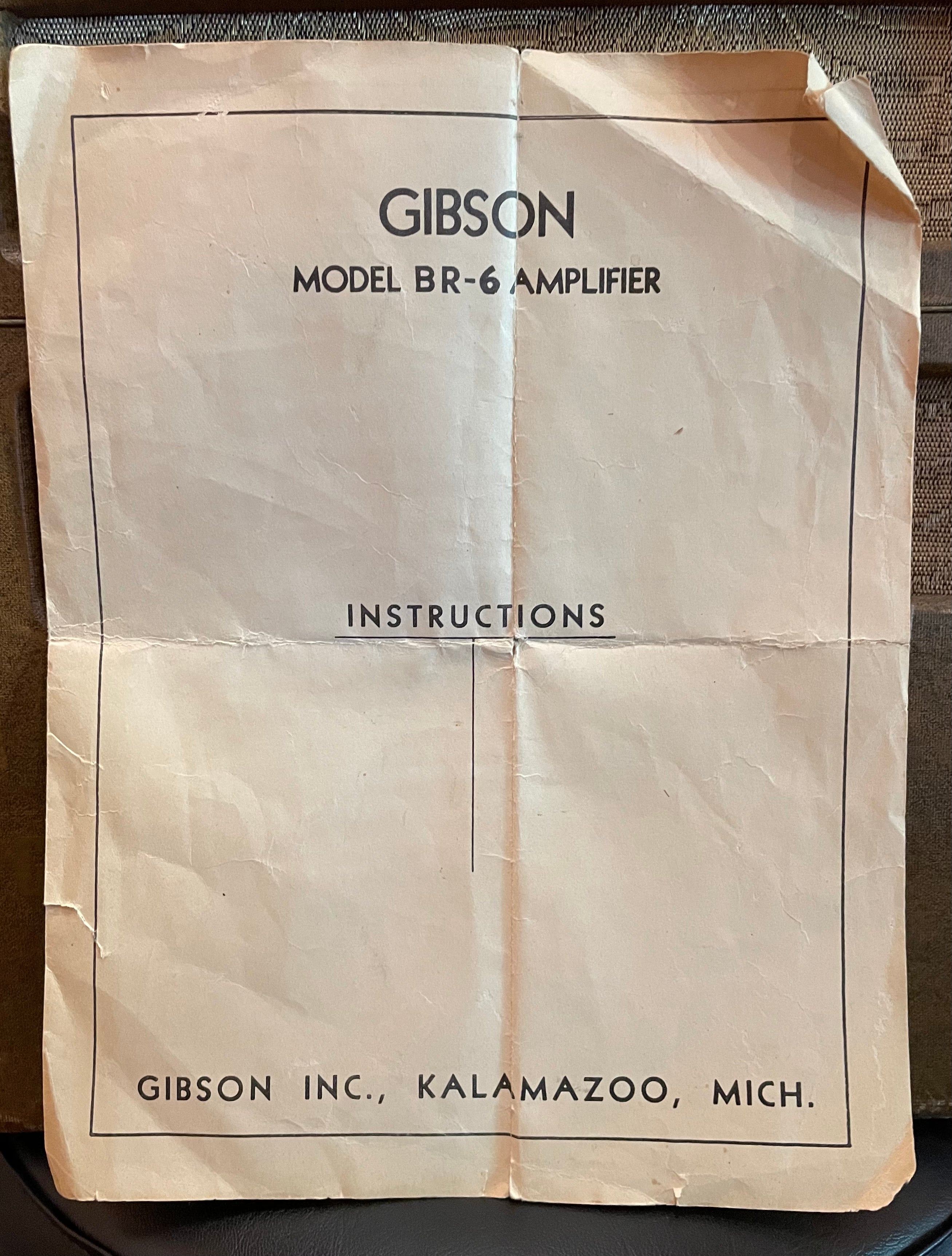 Gibson 1947 BR-6 Amp 8-12 watts