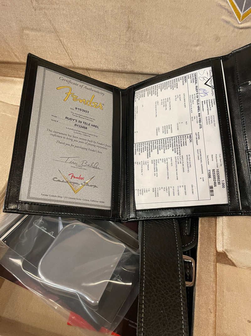 Fender Custom Shop 1959 Tele Fiesta Red Over Sunburst