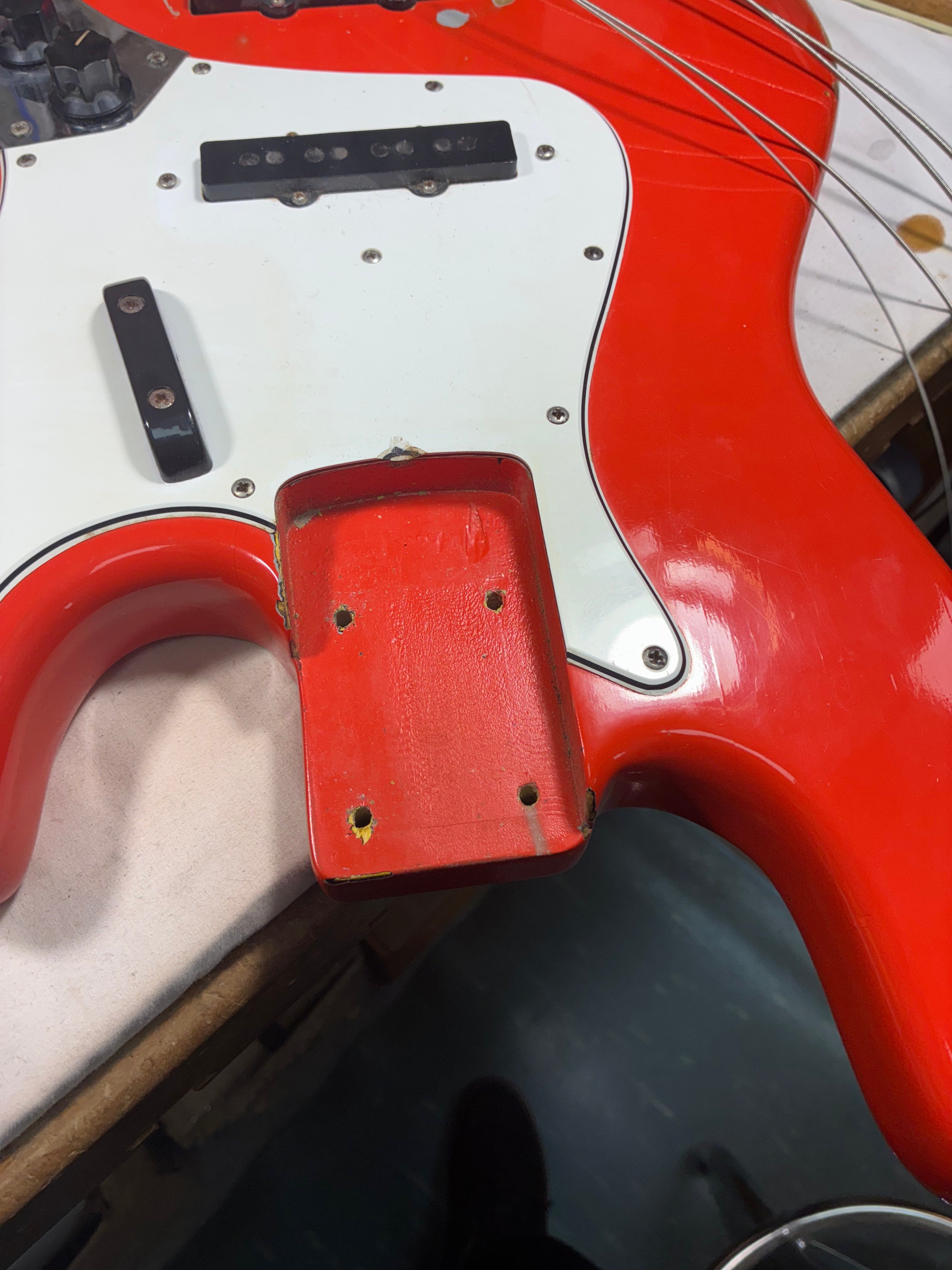 Fender 1966 Jazz Bass Fiesta Red — Rudy's Music