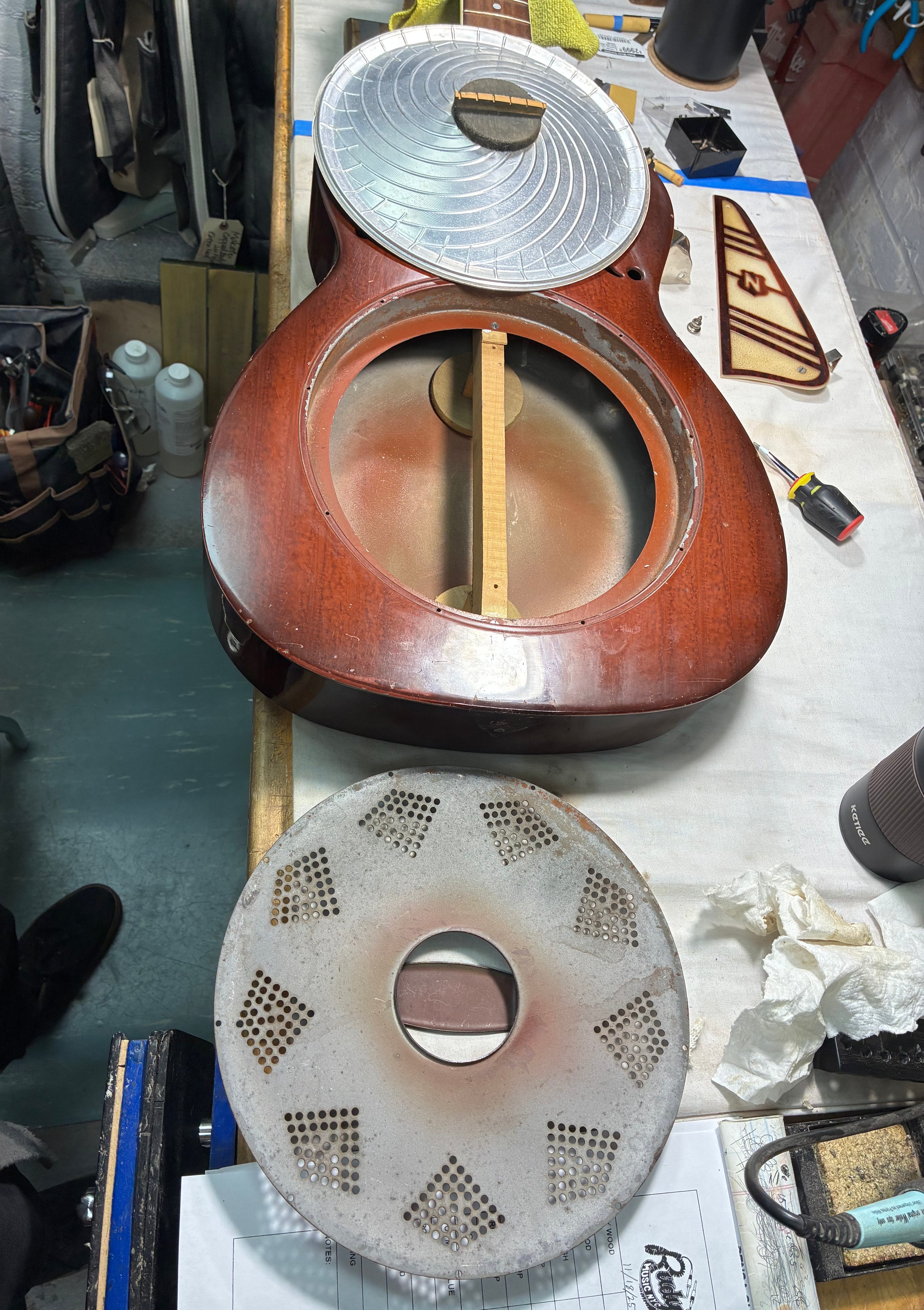 National 1937 Triolian, 'Piano' Painted Mahogany