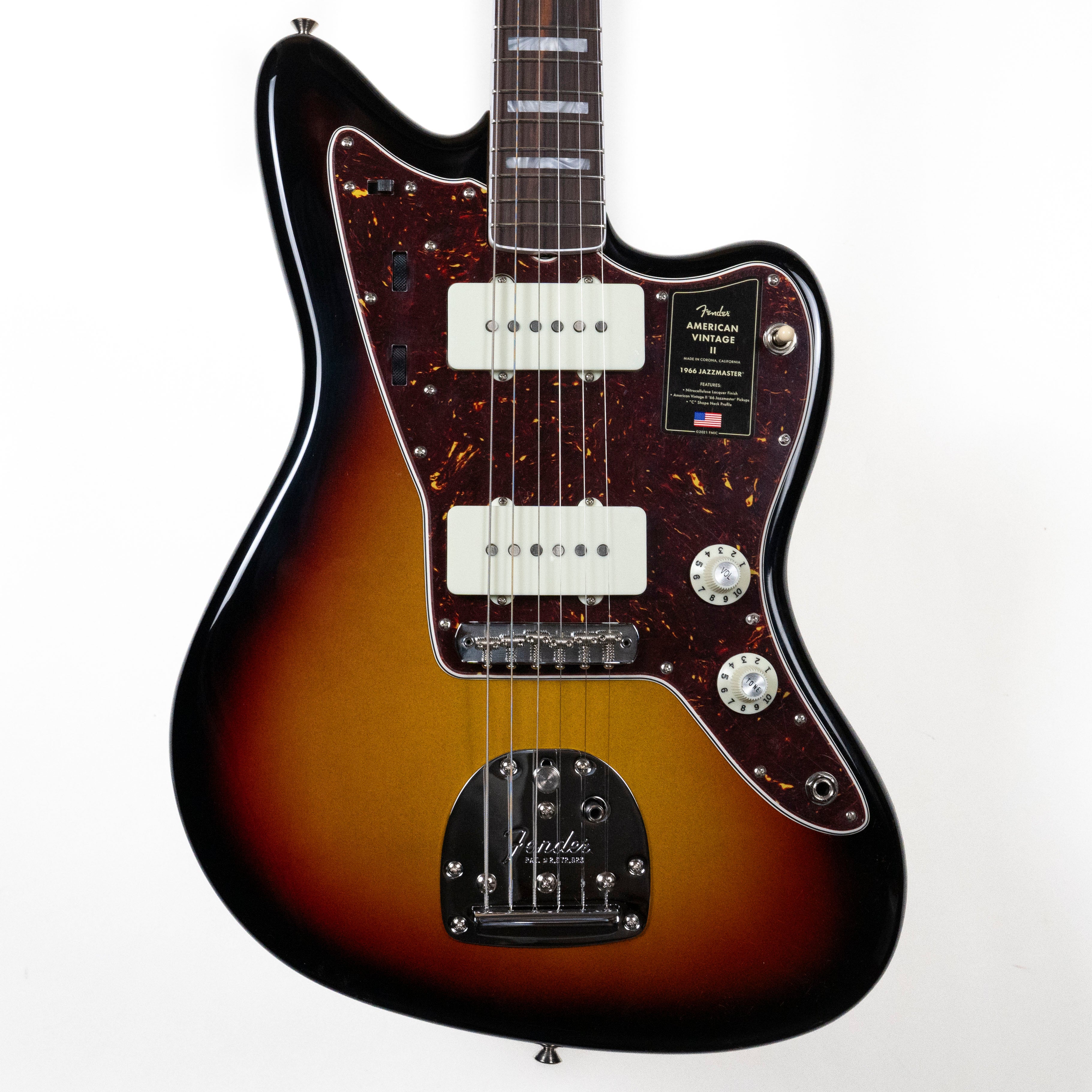 Fender American Vintage II 1966 Jazzmaster, 3-Color Sunburst
