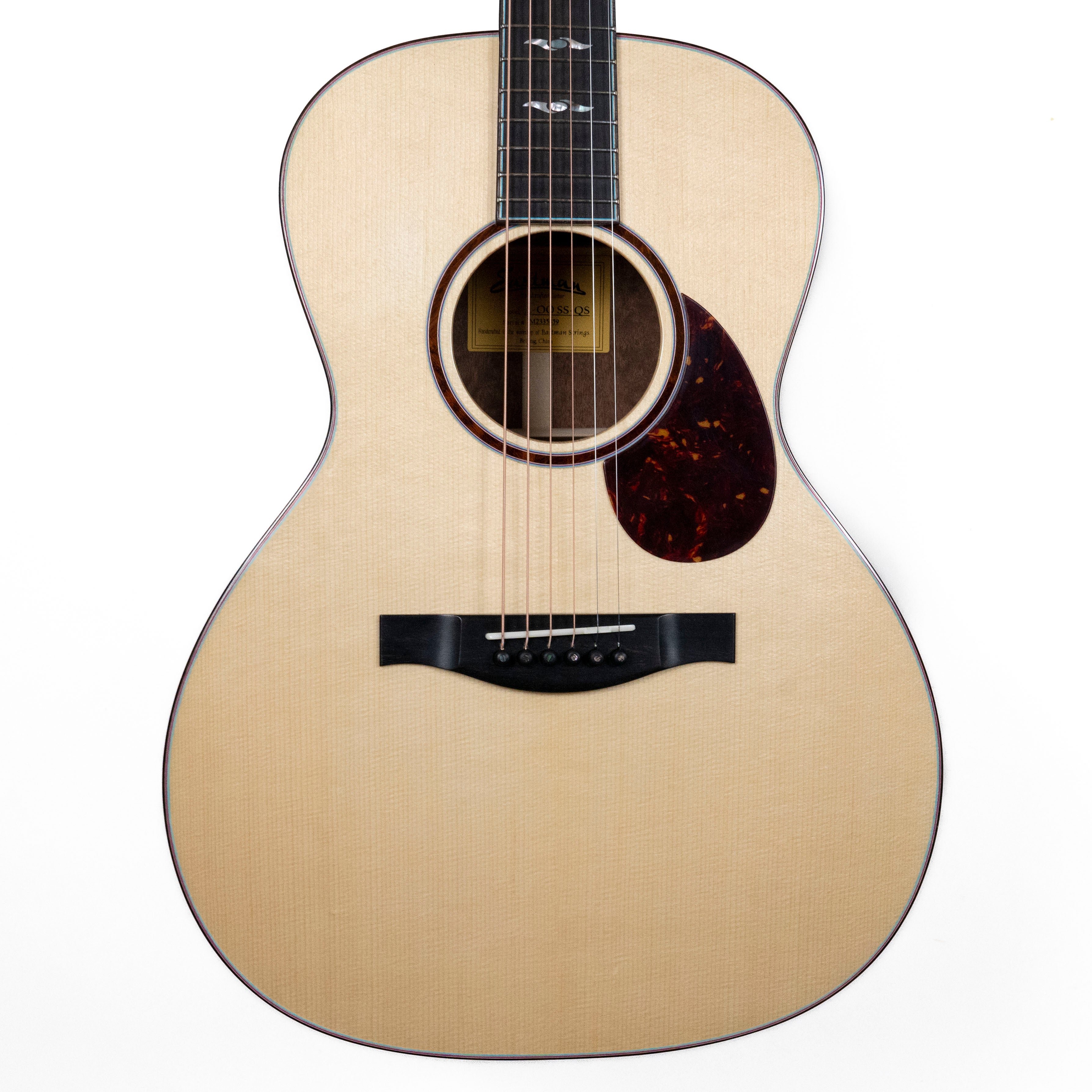 Eastman L-OOSS-QS European Spruce, Quilted Sapele