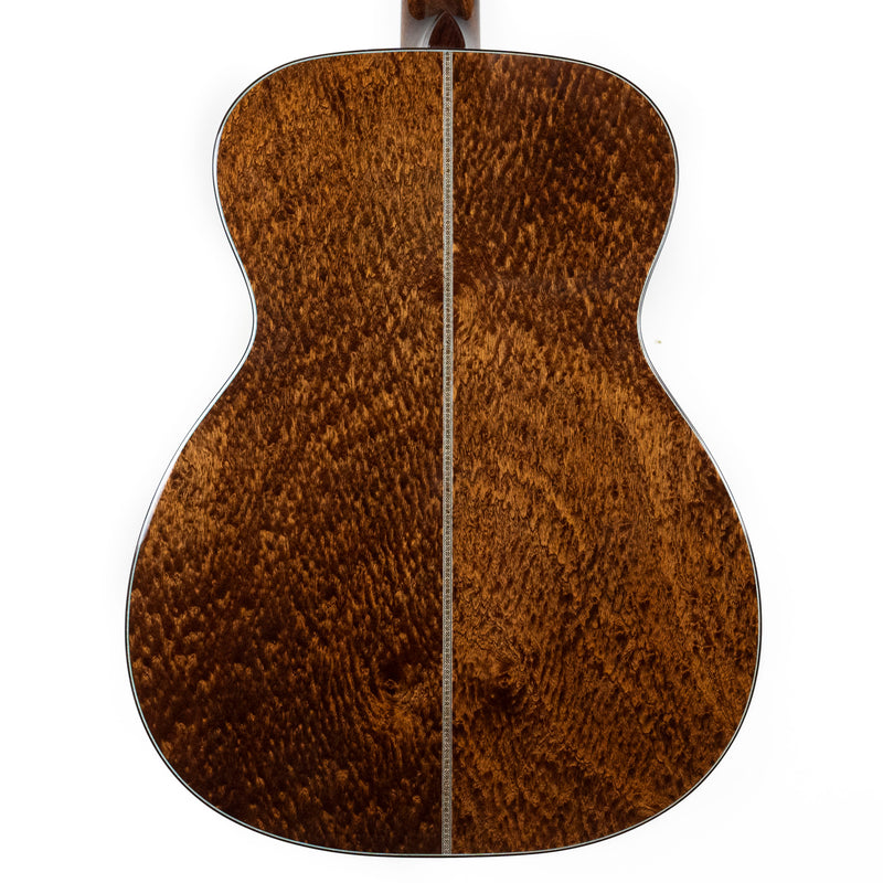 Eastman L-OM-QS European Spruce, Quilted Sapele