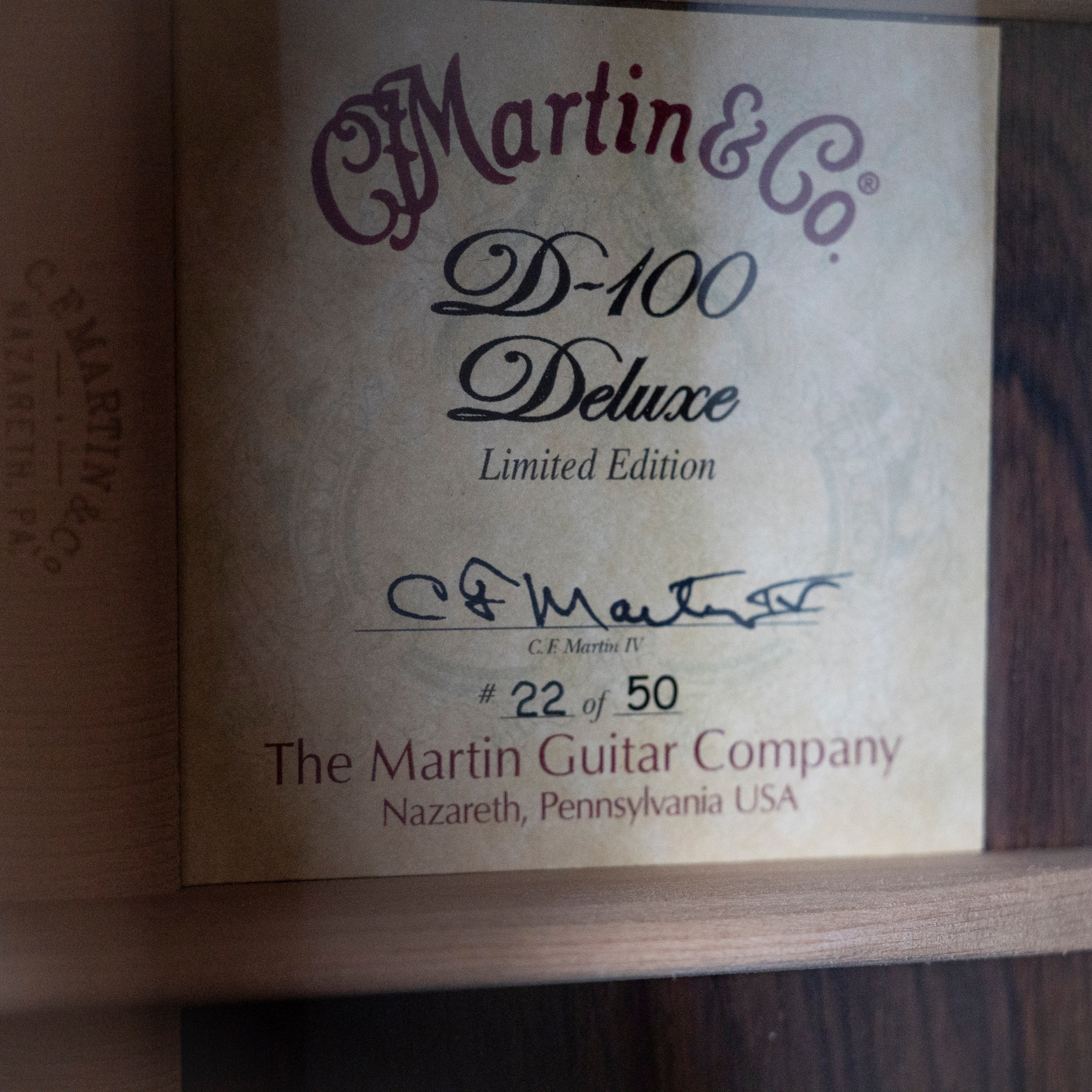 Martin 2004 D-100 Deluxe #22 of 50