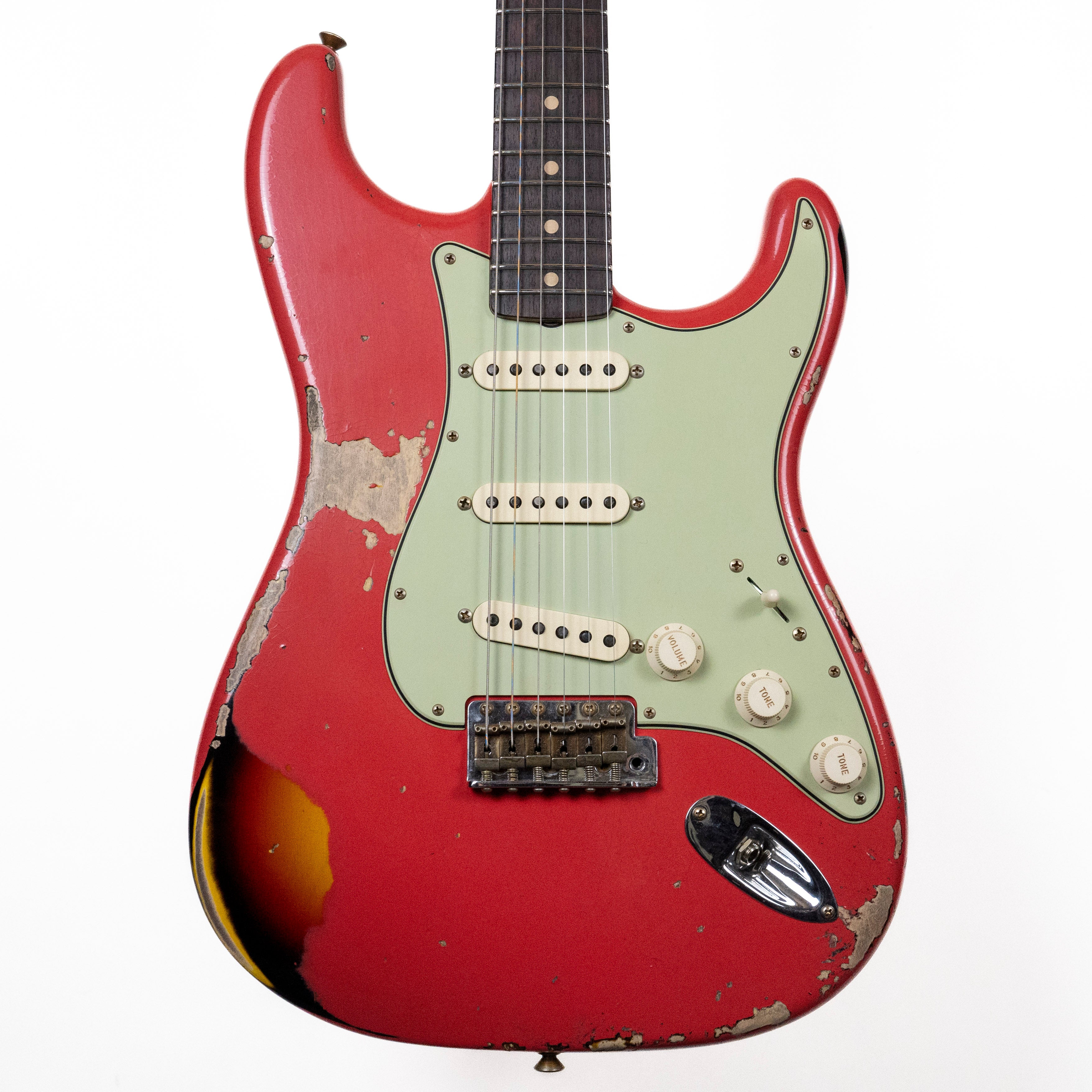 Fender Custom Shop 1962 Strat Fiesta Red Over Sunburst