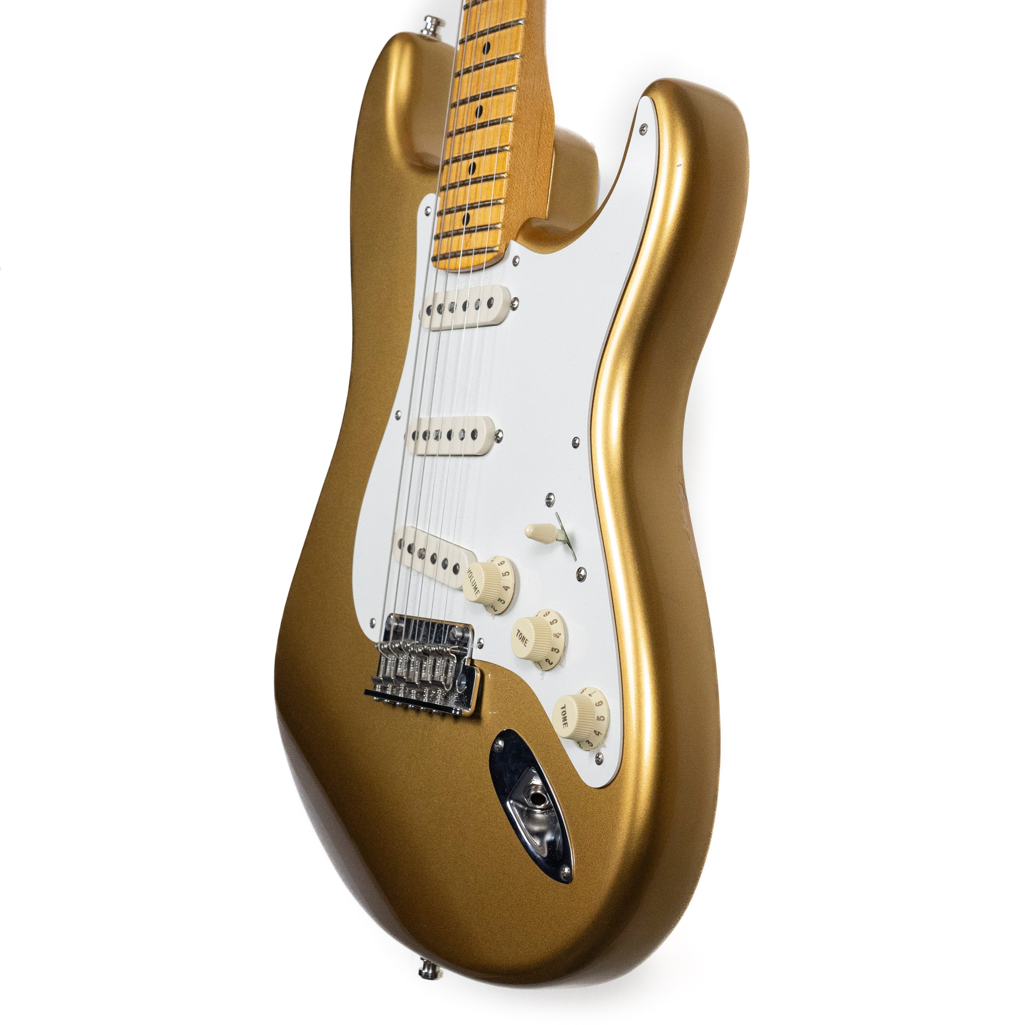 Fender Used 2020 Lincoln Brewster Strat, Aztec Gold