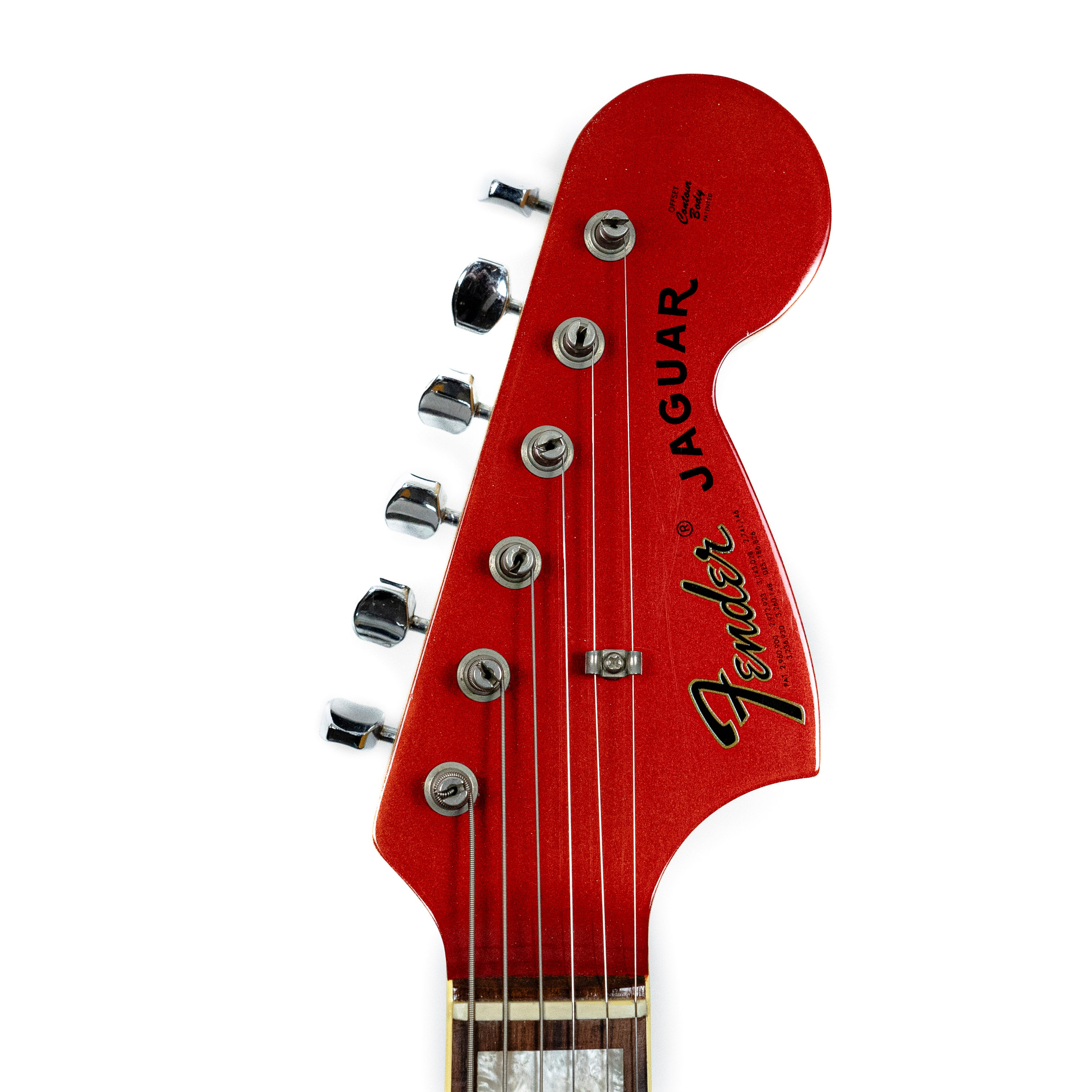 Fender 1969 Jaguar Candy Apple Red (Matching Headstock) — Rudy's Music