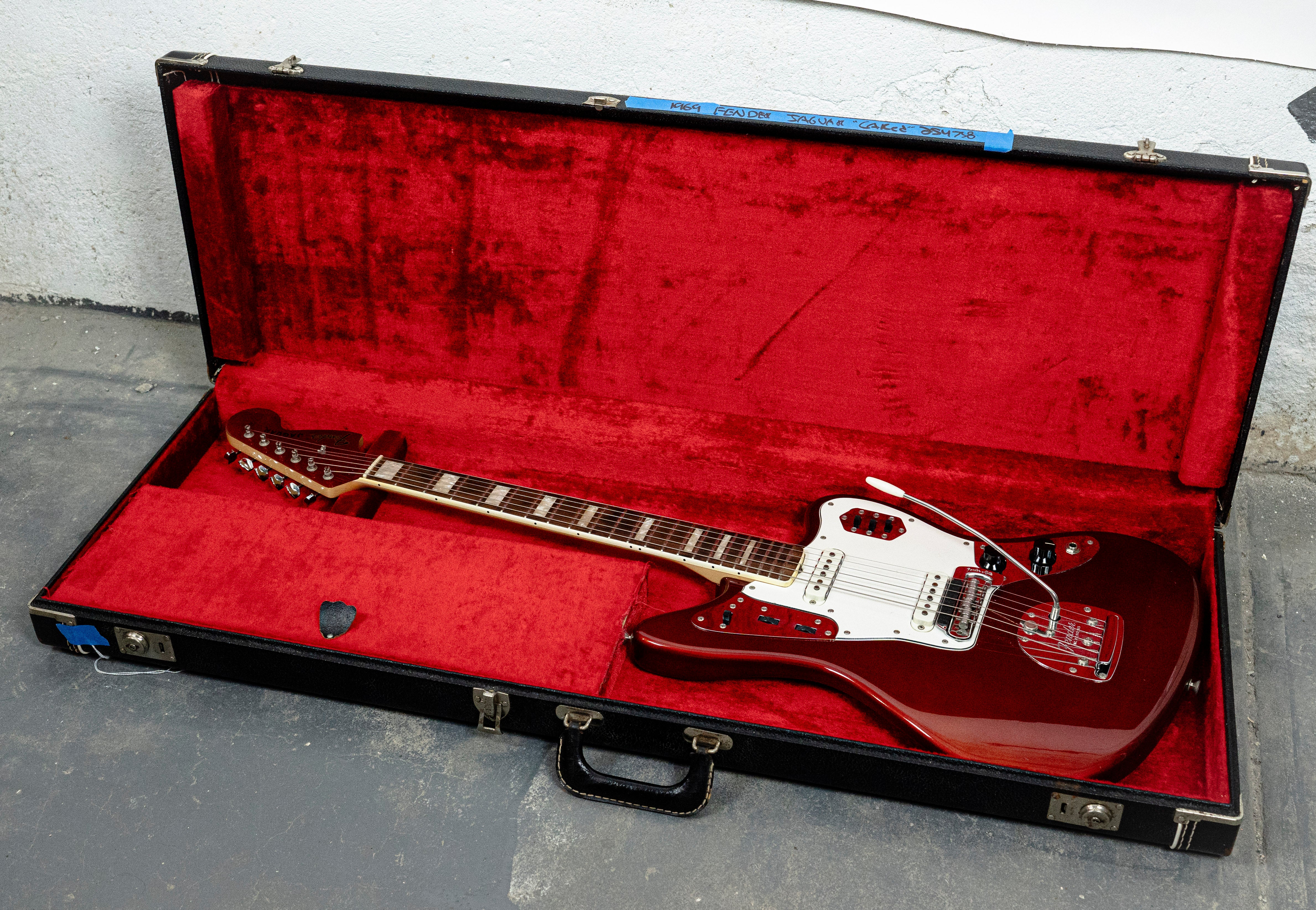 Fender 1969 Jaguar Candy Apple Red (Matching Headstock) — Rudy's Music
