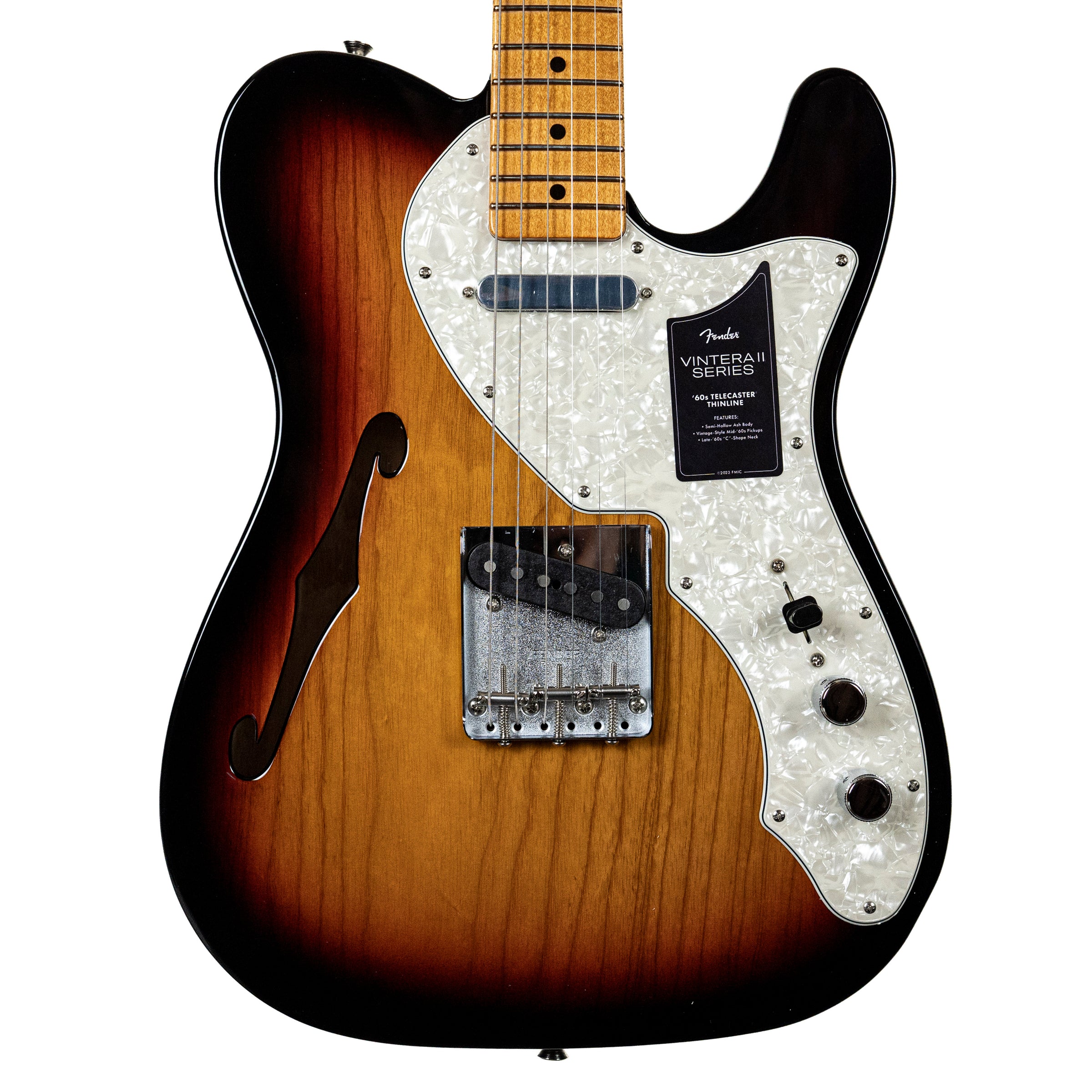 Fender Vintera II '60s Telecaster Thinline 3-Color Sunburst — Rudy's Music