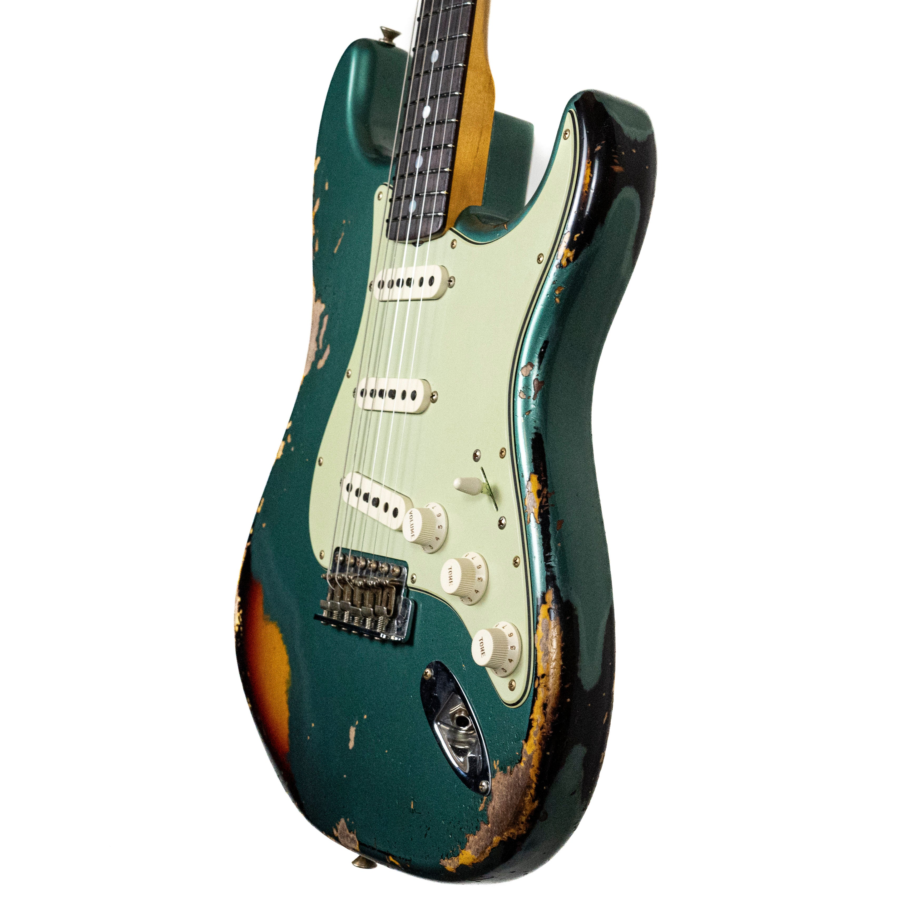 Fender Custom Shop 1967 Strat Sherwood Green Over Sunburst