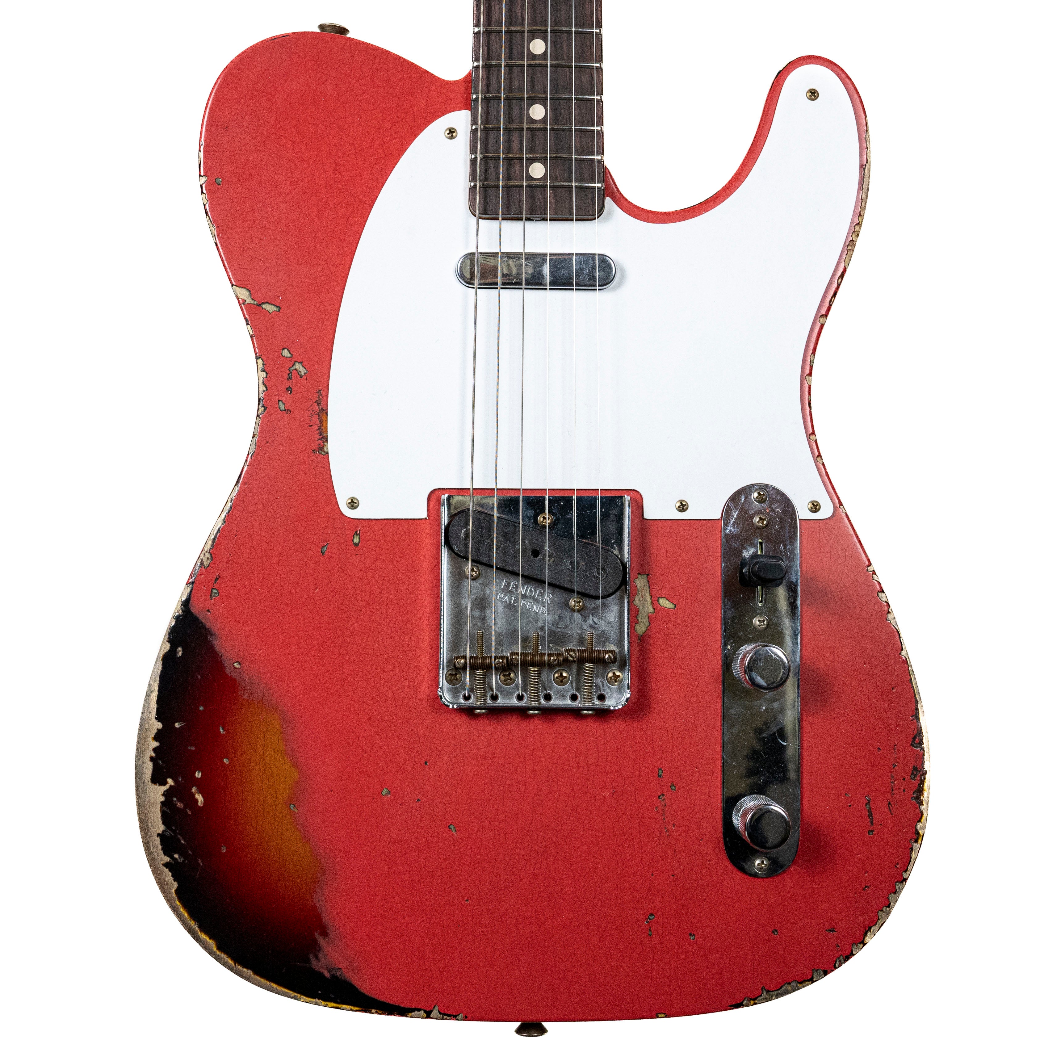 Fender Custom Shop 1959 Tele Fiesta Red Over Sunburst — Rudy's Music