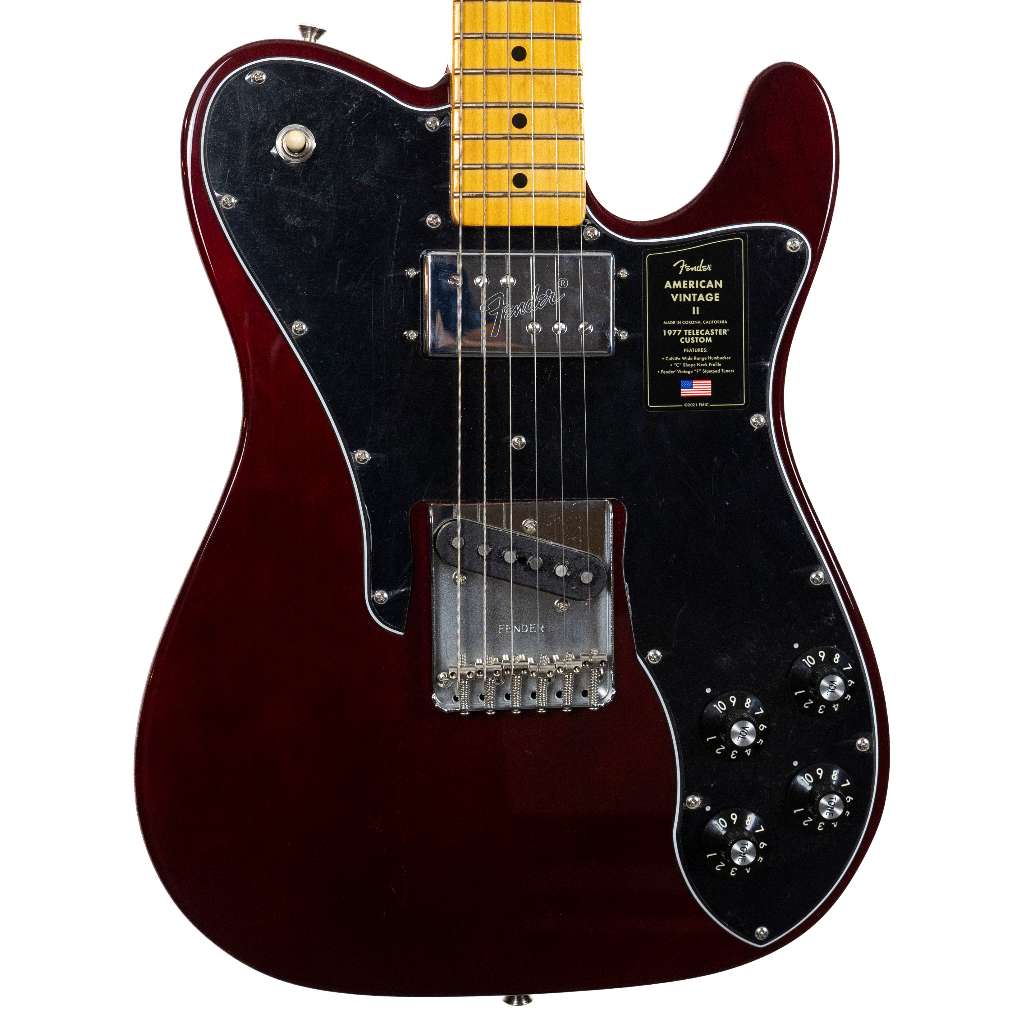 Fender American Vintage II 1977 Telecaster Custom Wine — Rudy's Music