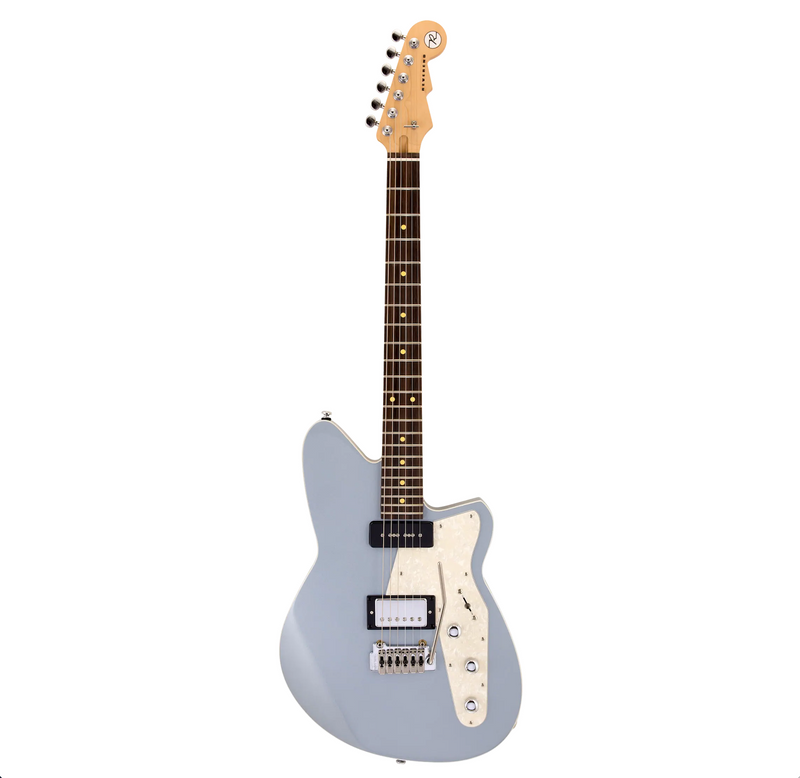 Reverend Double Agent W, Metallic Silver Freeze with Case