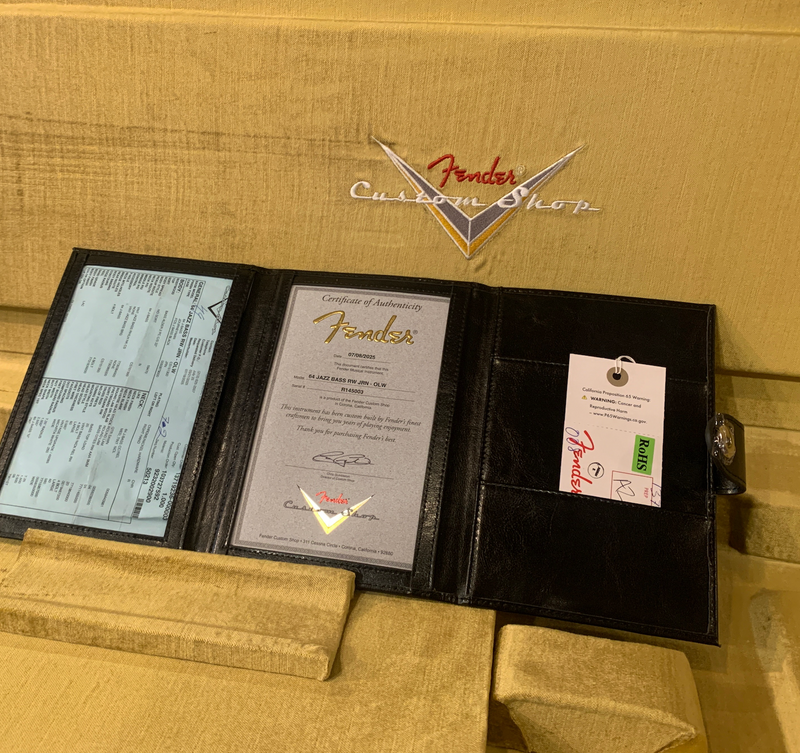 Fender Custom Shop '64 Jazz Bass, Journeyman Olympic White