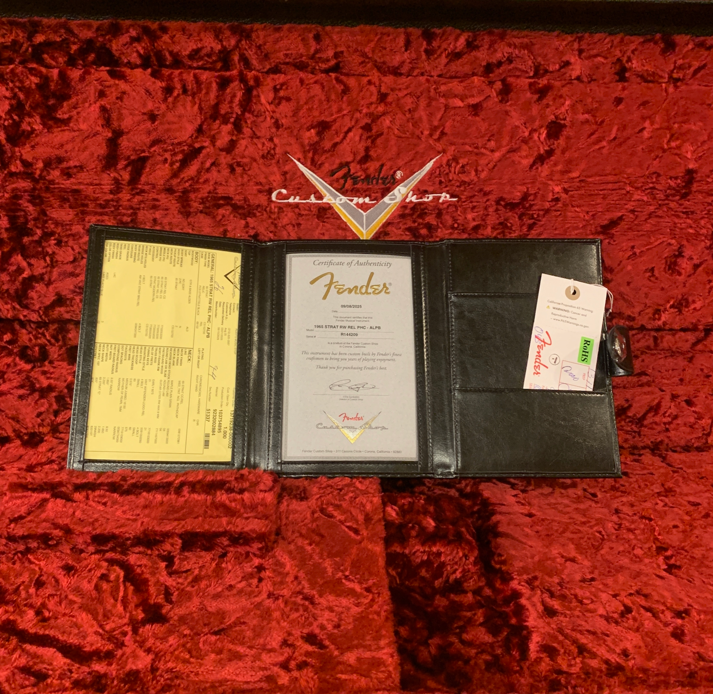 Fender Custom Shop 1965 Strat, Relic Lake Placid Blue