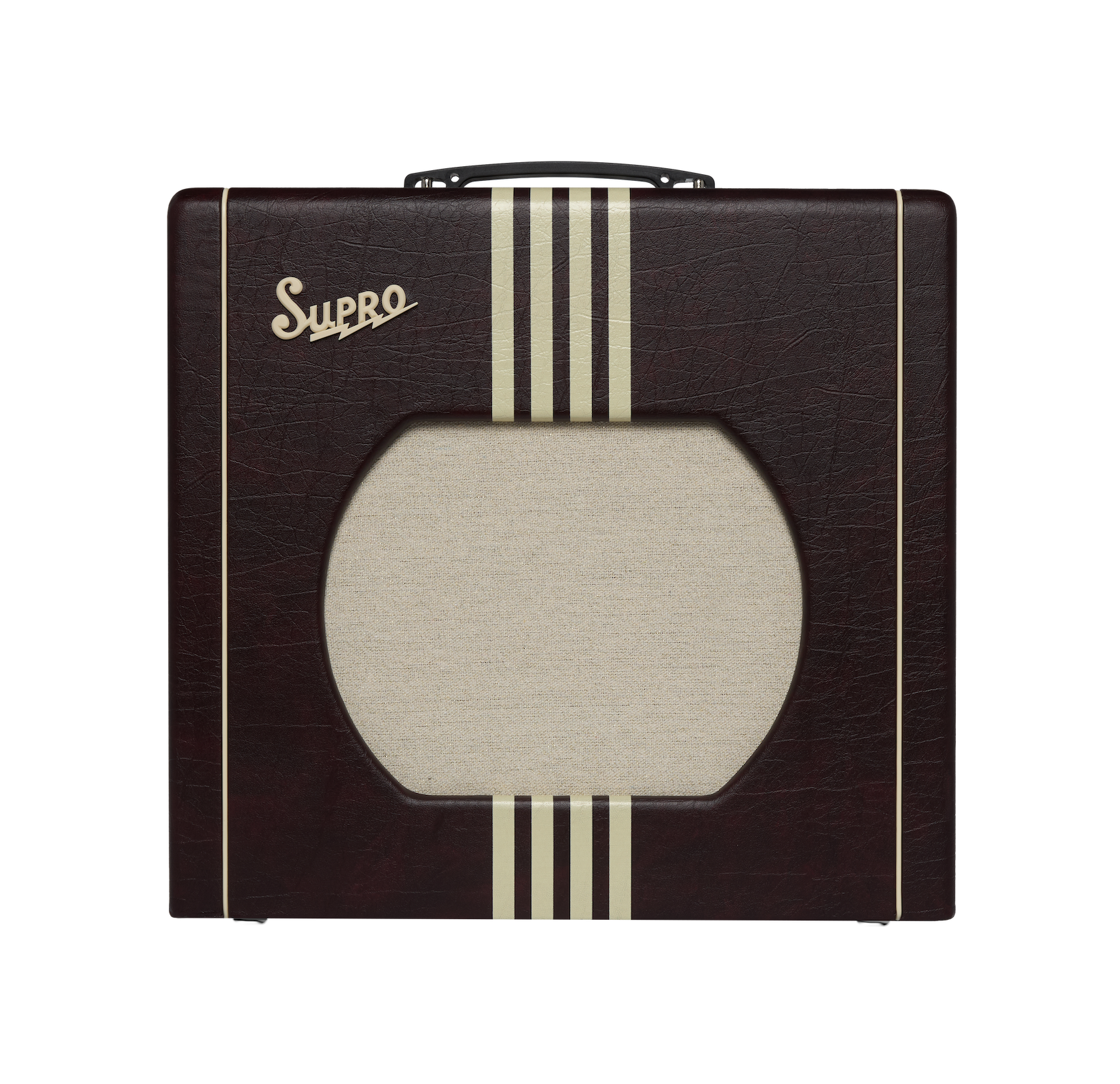 Supro Delta King 12, 15 Watt 1x12 w/ Reverb - Burgundy & Cream