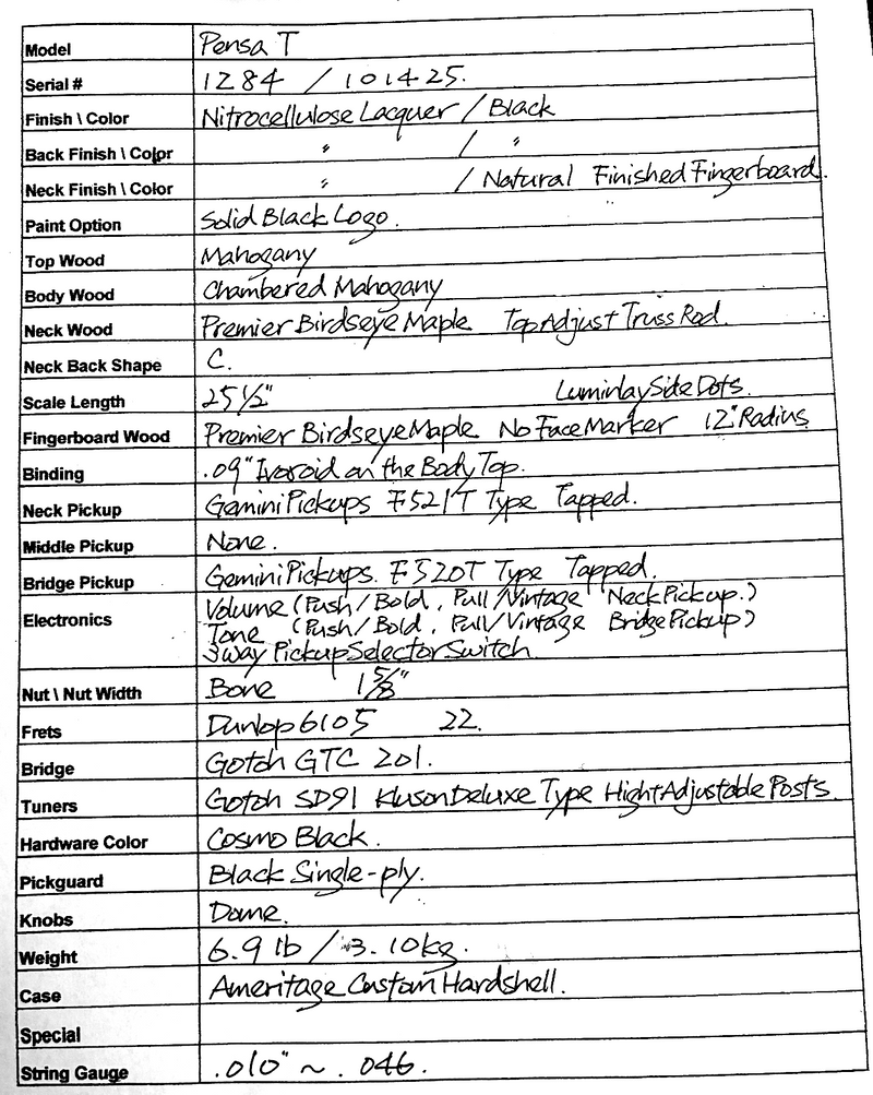 Pensa T, Black #1284