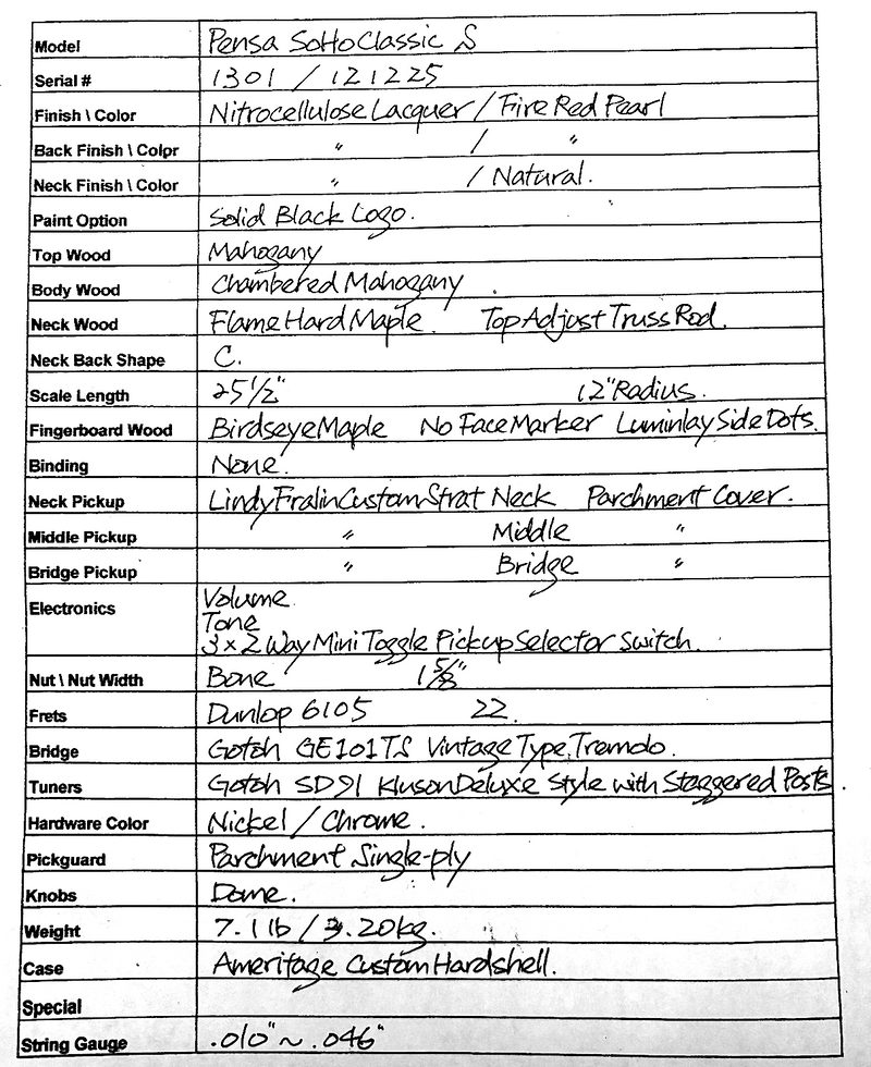 Pensa Soho Classic S, Fire Red Pearl