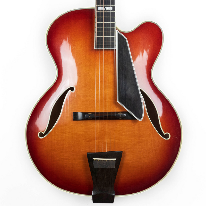 D'Aquisto MERLOT Pair: 1979 Flat Top Delux 16" Merlot #109 & 1977 New Yorker Merlot #1114