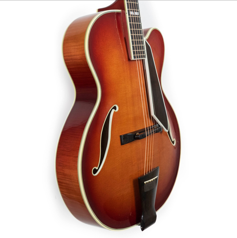 D'Aquisto MERLOT Pair: 1979 Flat Top Delux 16" Merlot #109 & 1977 New Yorker Merlot #1114