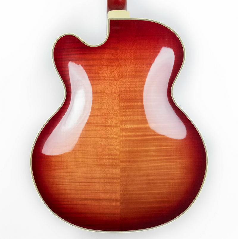 D'Aquisto MERLOT Pair: 1979 Flat Top Delux 16" Merlot #109 & 1977 New Yorker Merlot #1114