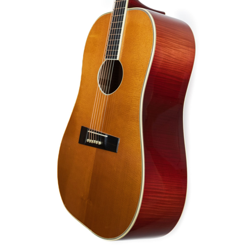 D'Aquisto MERLOT Pair: 1979 Flat Top Delux 16" Merlot #109 & 1977 New Yorker Merlot #1114