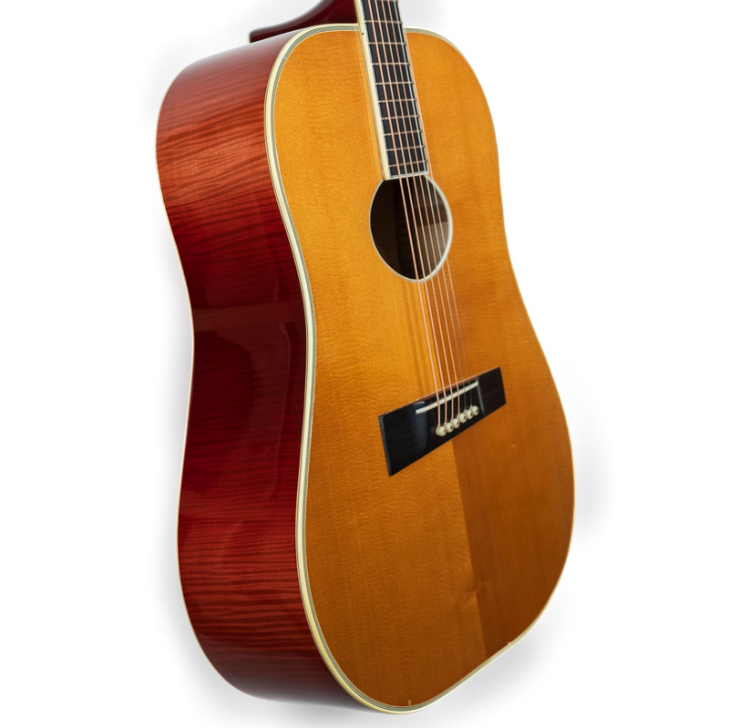 D'Aquisto MERLOT Pair: 1979 Flat Top Delux 16" Merlot #109 & 1977 New Yorker Merlot #1114