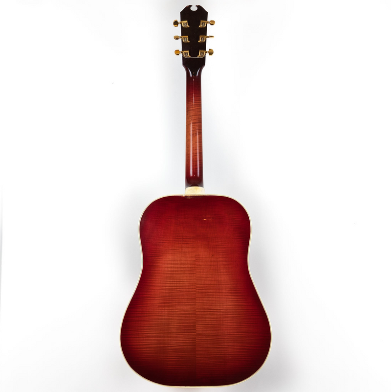 D'Aquisto MERLOT Pair: 1979 Flat Top Delux 16" Merlot #109 & 1977 New Yorker Merlot #1114