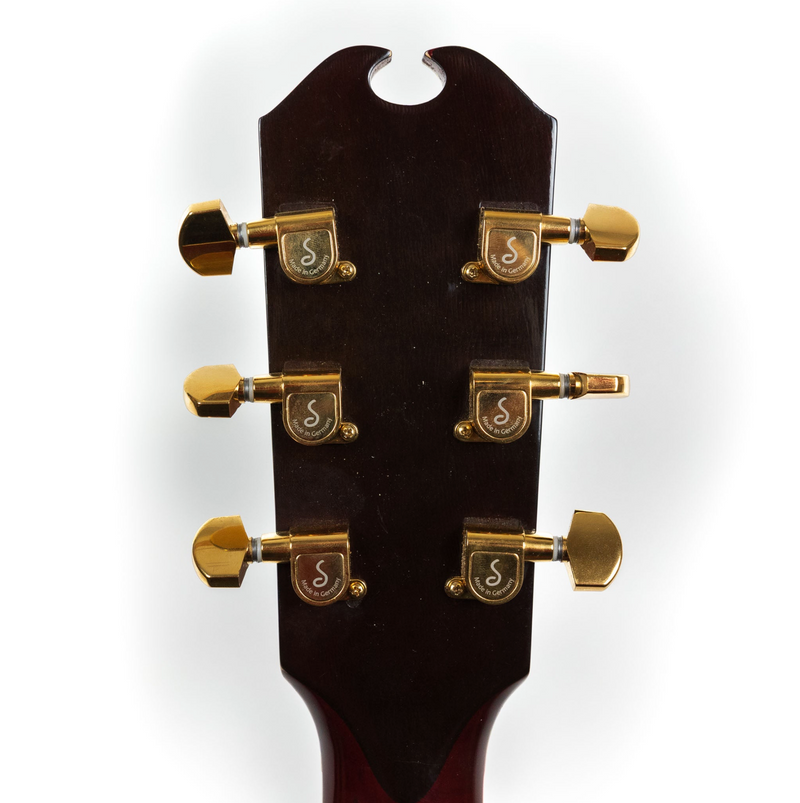 D'Aquisto MERLOT Pair: 1979 Flat Top Delux 16" Merlot #109 & 1977 New Yorker Merlot #1114