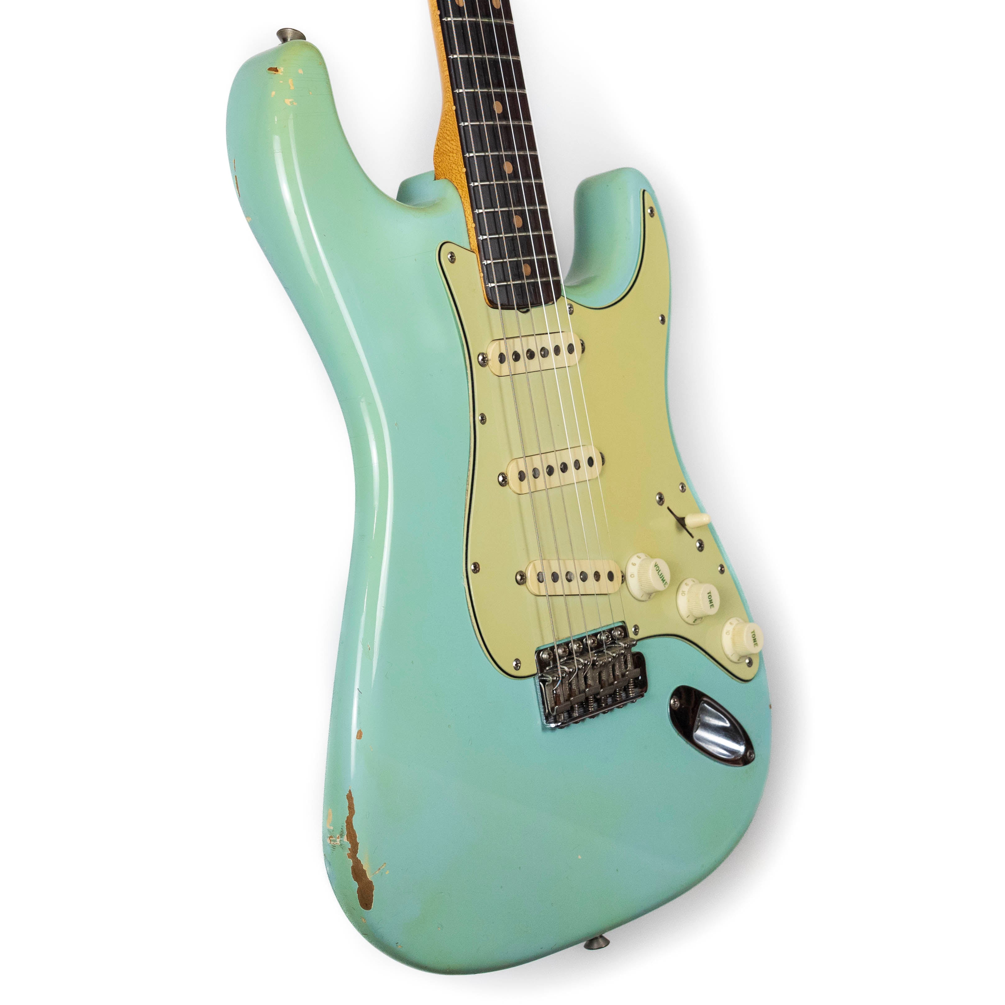 Fender Japan ストラトキャスター 水色　sonic blue Fender 1961 Strat, Sonic Blue — Rudy's Music