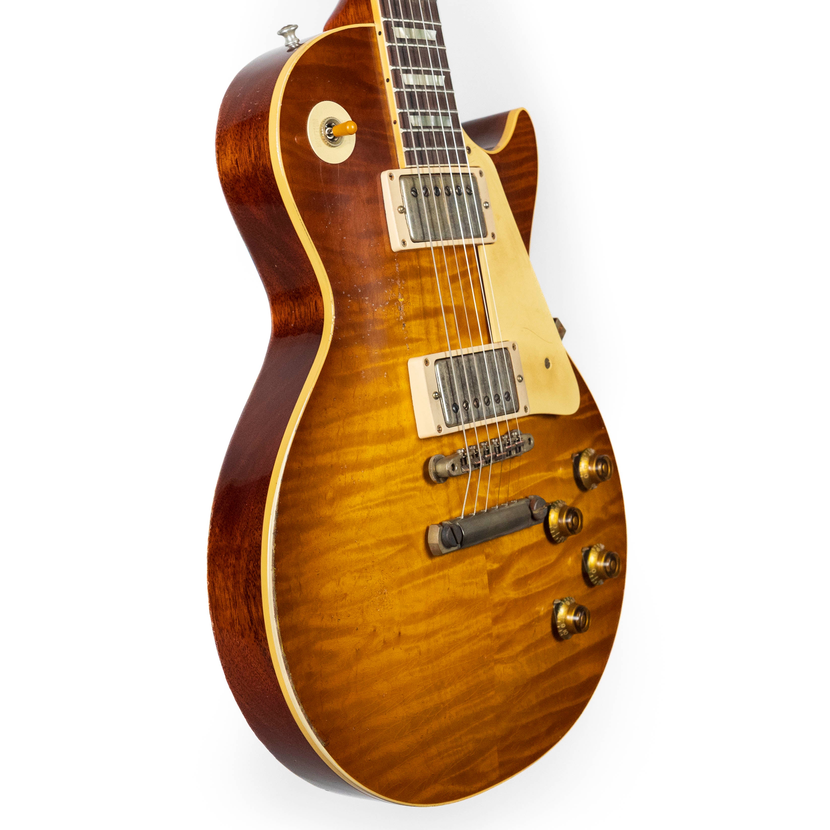 Gibson Custom 1959 Les Paul, Mismatched Top BOTB #110, Golden Poppy Burst, Heavy Aged