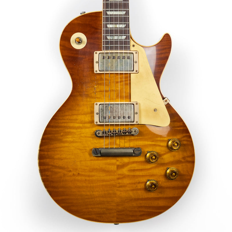 Gibson Custom 1959 Les Paul, Mismatched Top BOTB #110, Golden Poppy Burst, Heavy Aged
