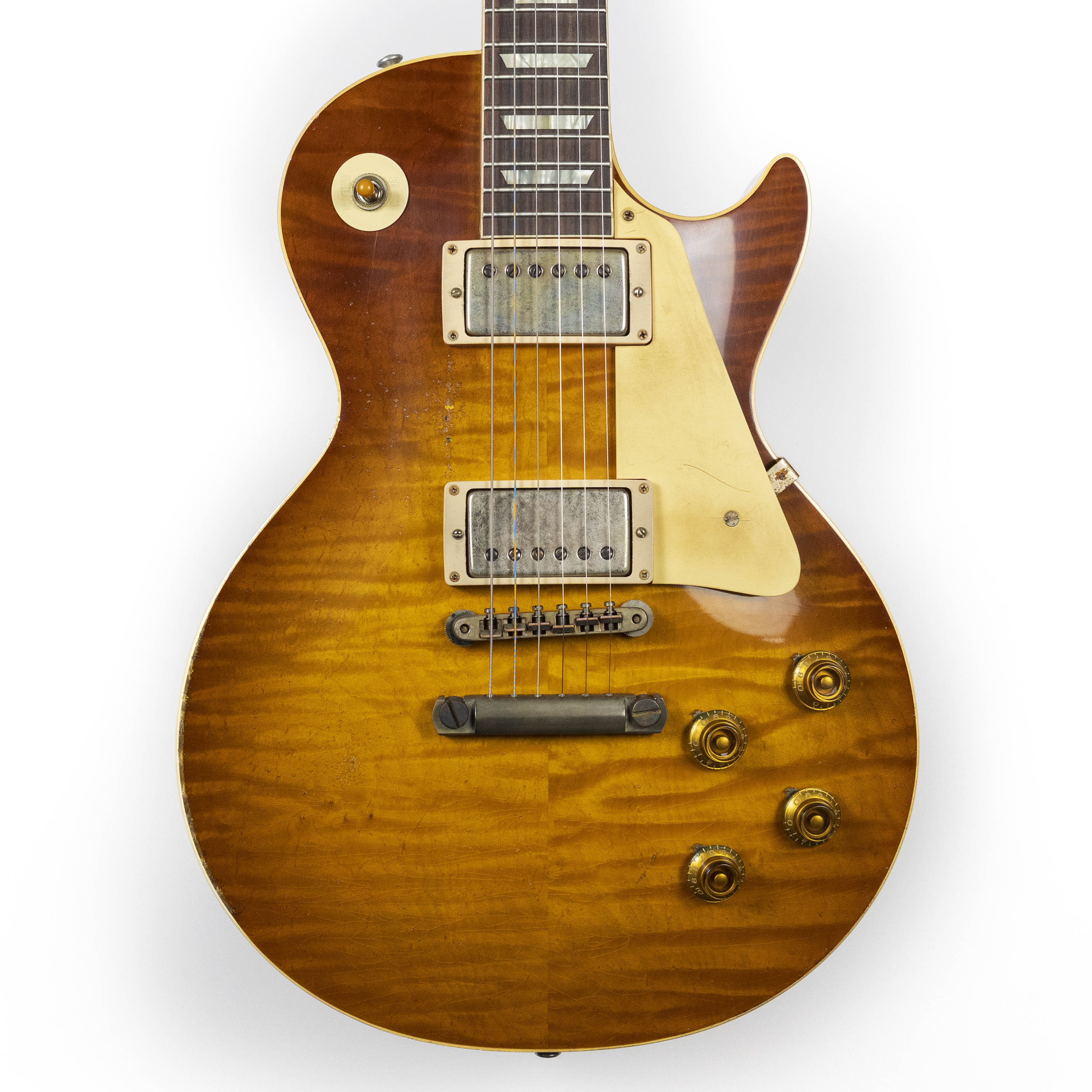 Gibson Custom 1959 Les Paul, Mismatched Top BOTB #110, Golden Poppy Burst, Heavy Aged