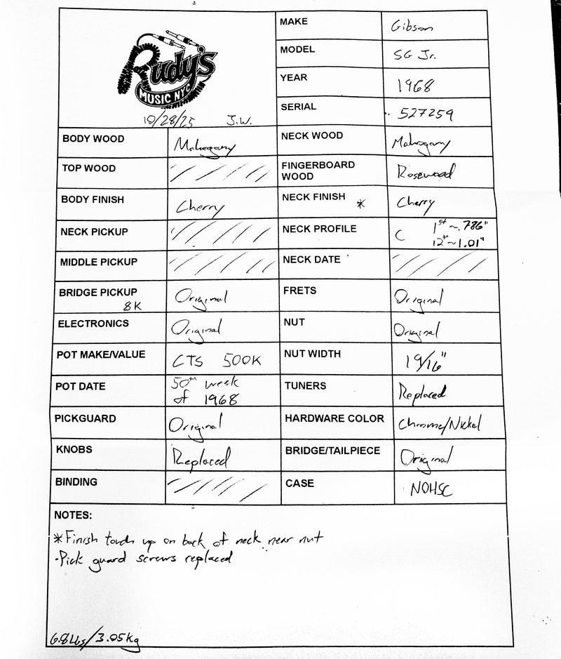 Gibson 1968 SG Junior