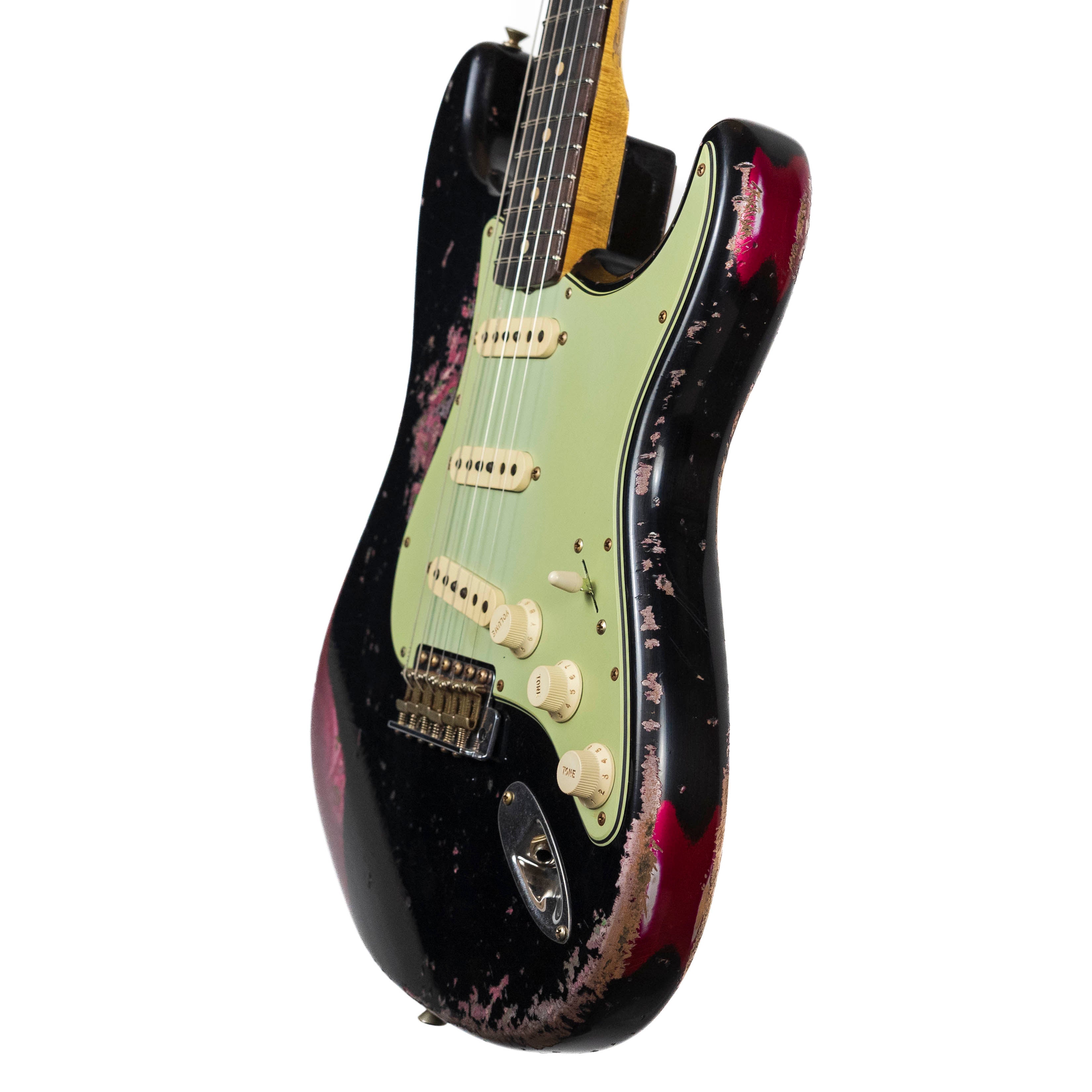 Fender Custom Shop 1960 Strat, Super Heavy Relic, Black Over Pink Paisley