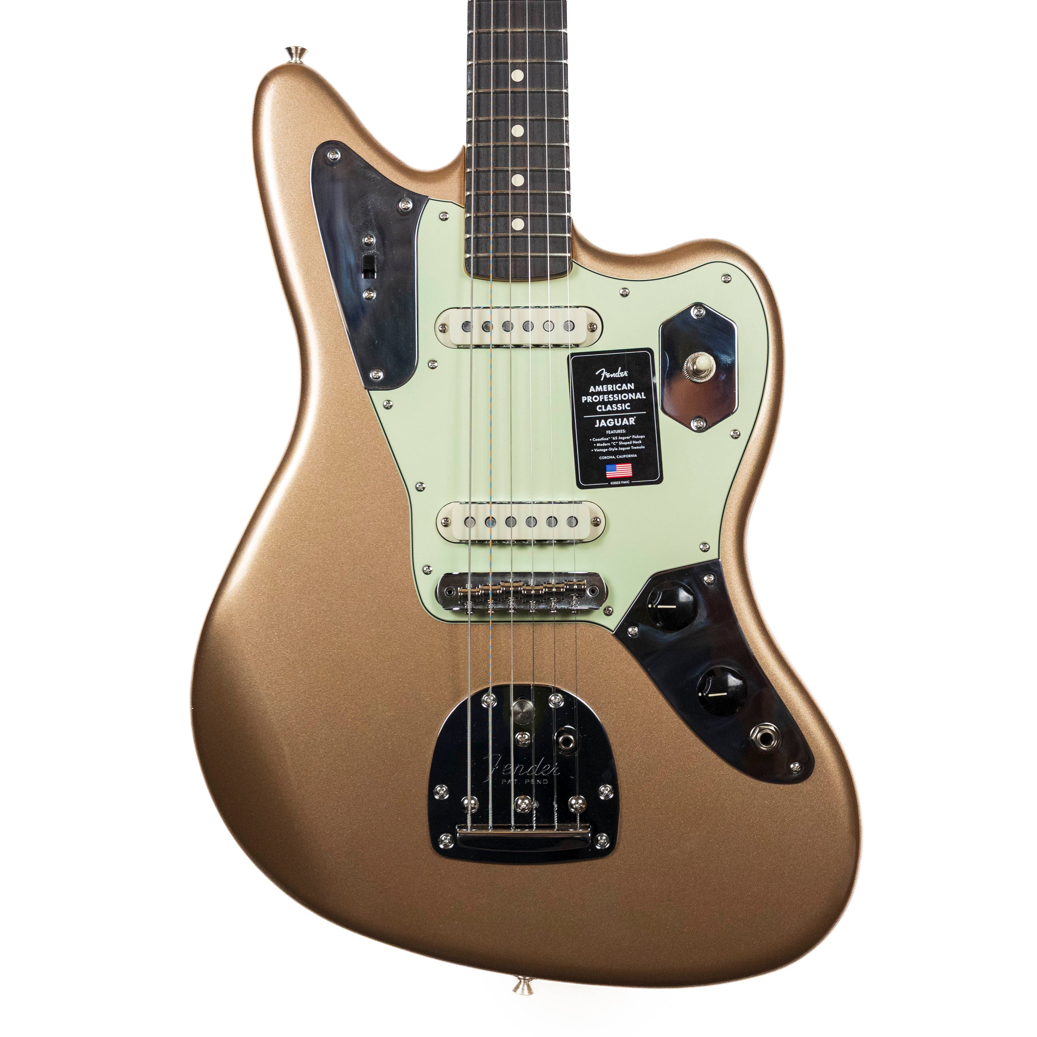 Fender American Professional Classic Jaguar, Faded Firemist Gold