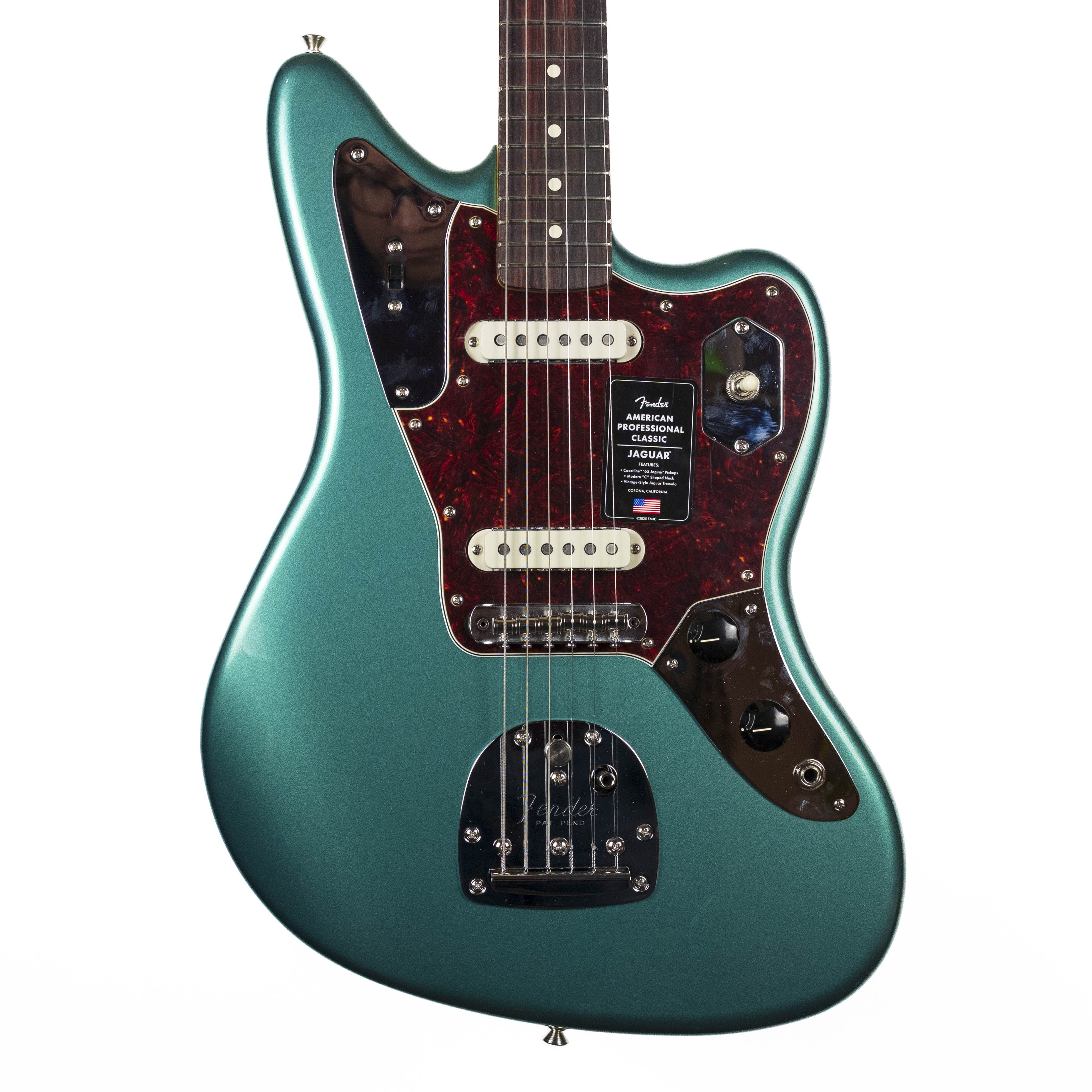 Fender American Professional Classic Jaguar, Faded Sherwood Green Metallic