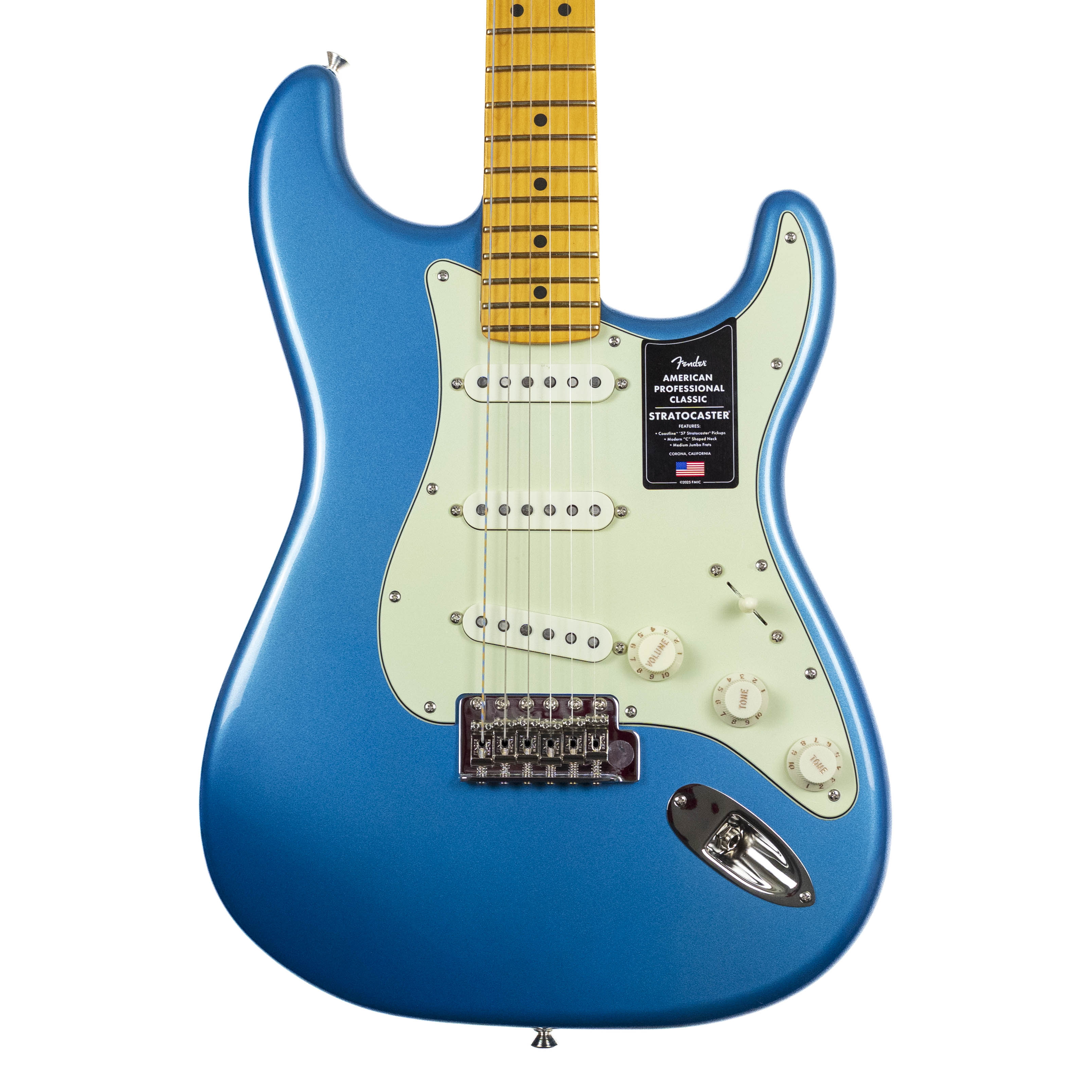 Fender American Professional Classic Stratocaster, Faded Lake Placid Blue